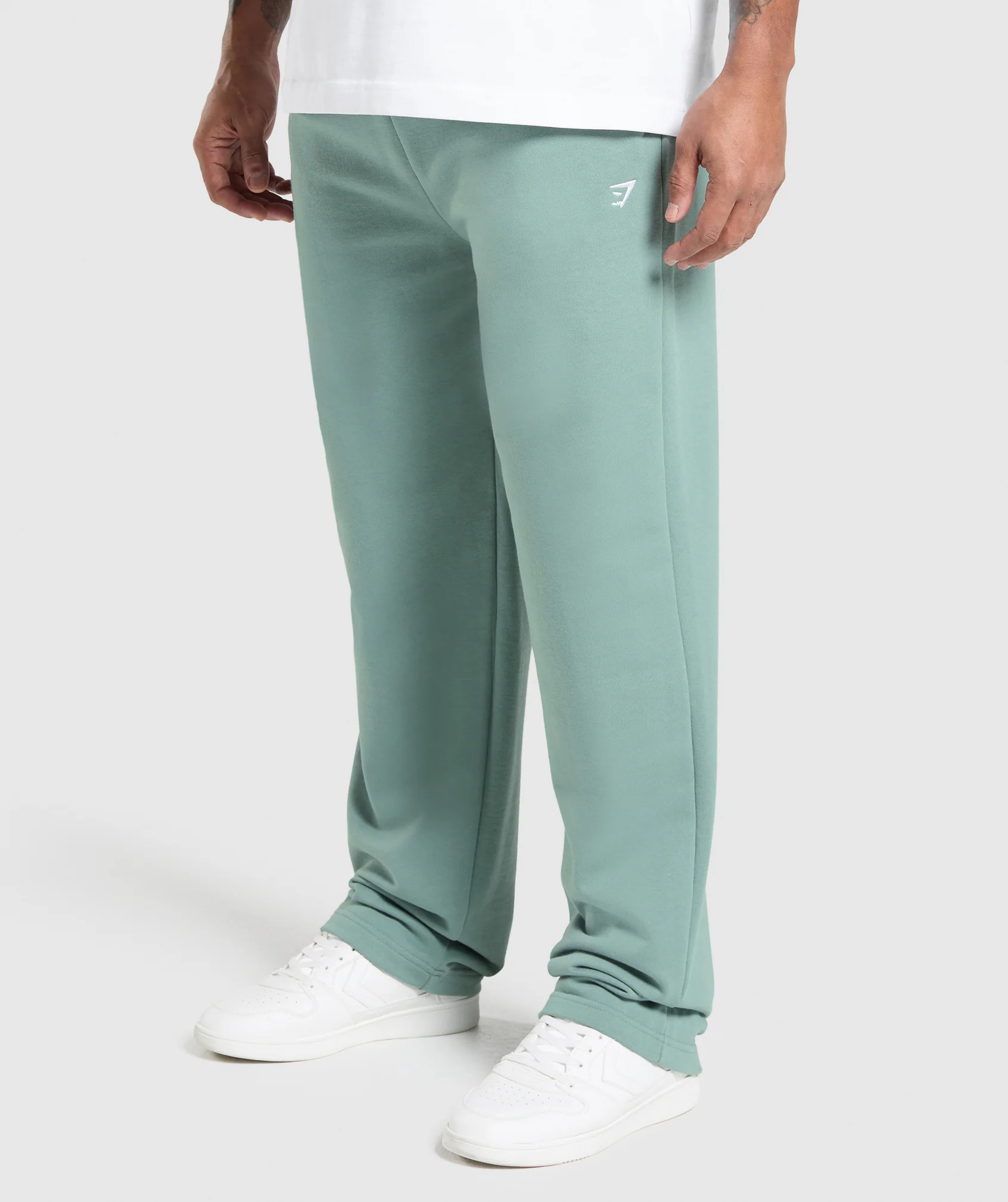 Gymshark Rest Day Essentials Straight Leg Joggers - Celeste Blue - Image 2