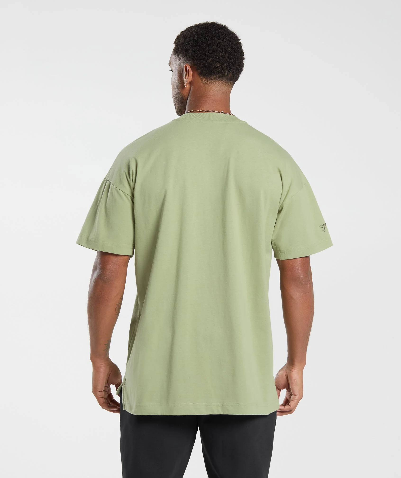 Gymshark Rest Day Essentials T-Shirt - Light Sage Green - Image 2