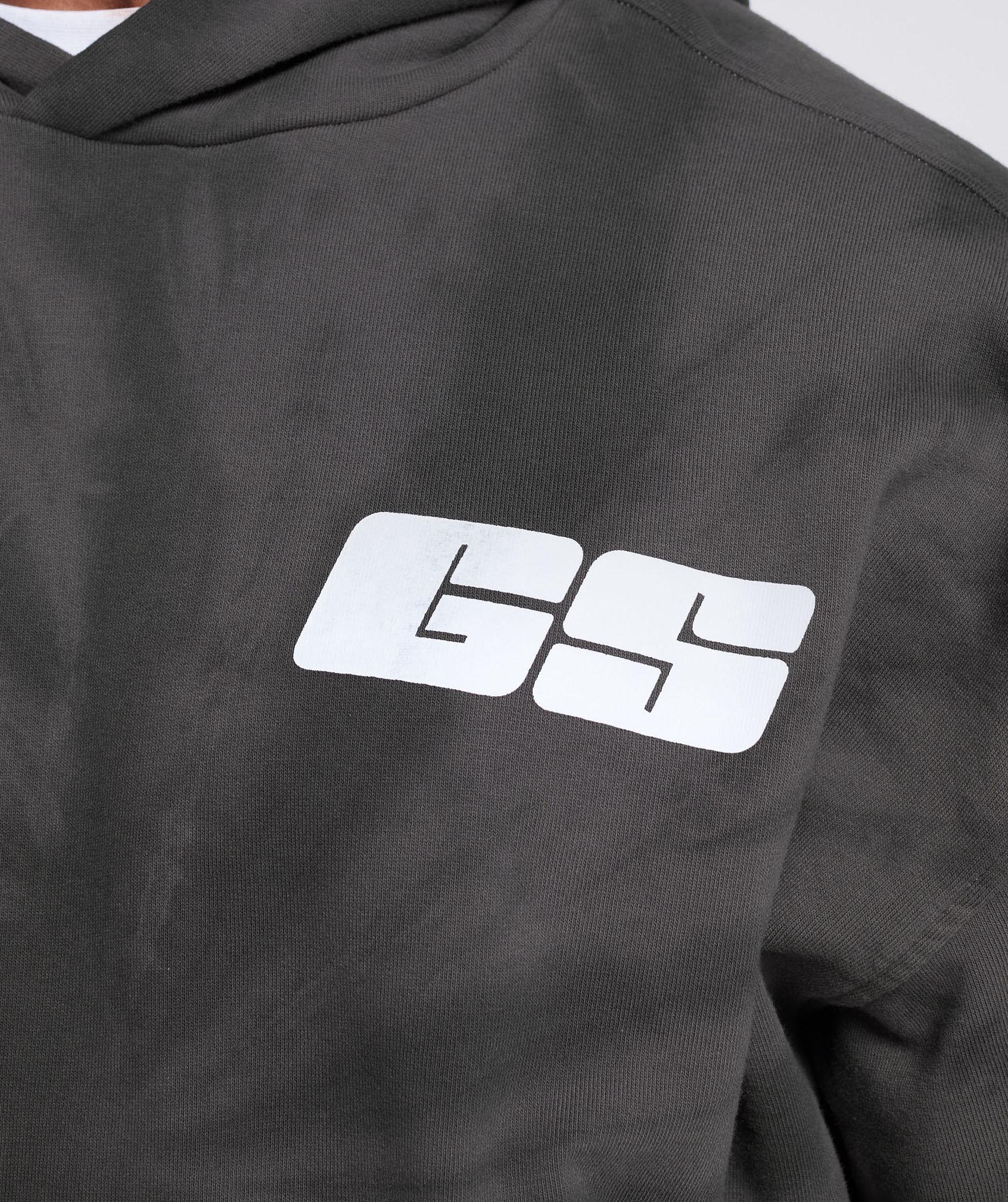 Gymshark Rest Day Hoodie - Silhouette Grey/Black/Spiral Optic Wash - Image 5