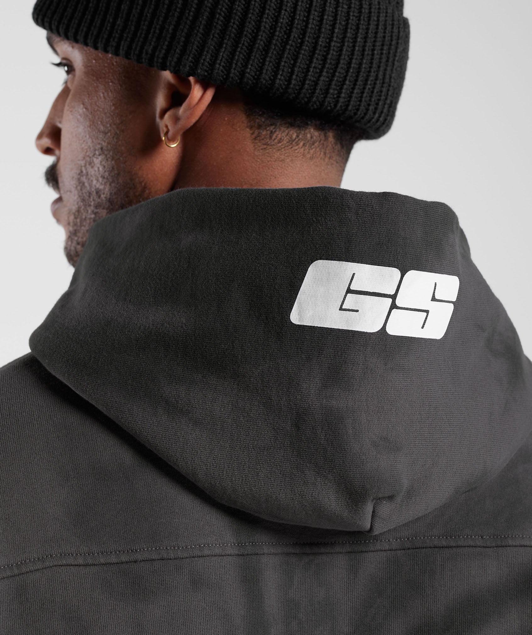 Gymshark Rest Day Hoodie - Silhouette Grey/Black/Spiral Optic Wash - Image 7