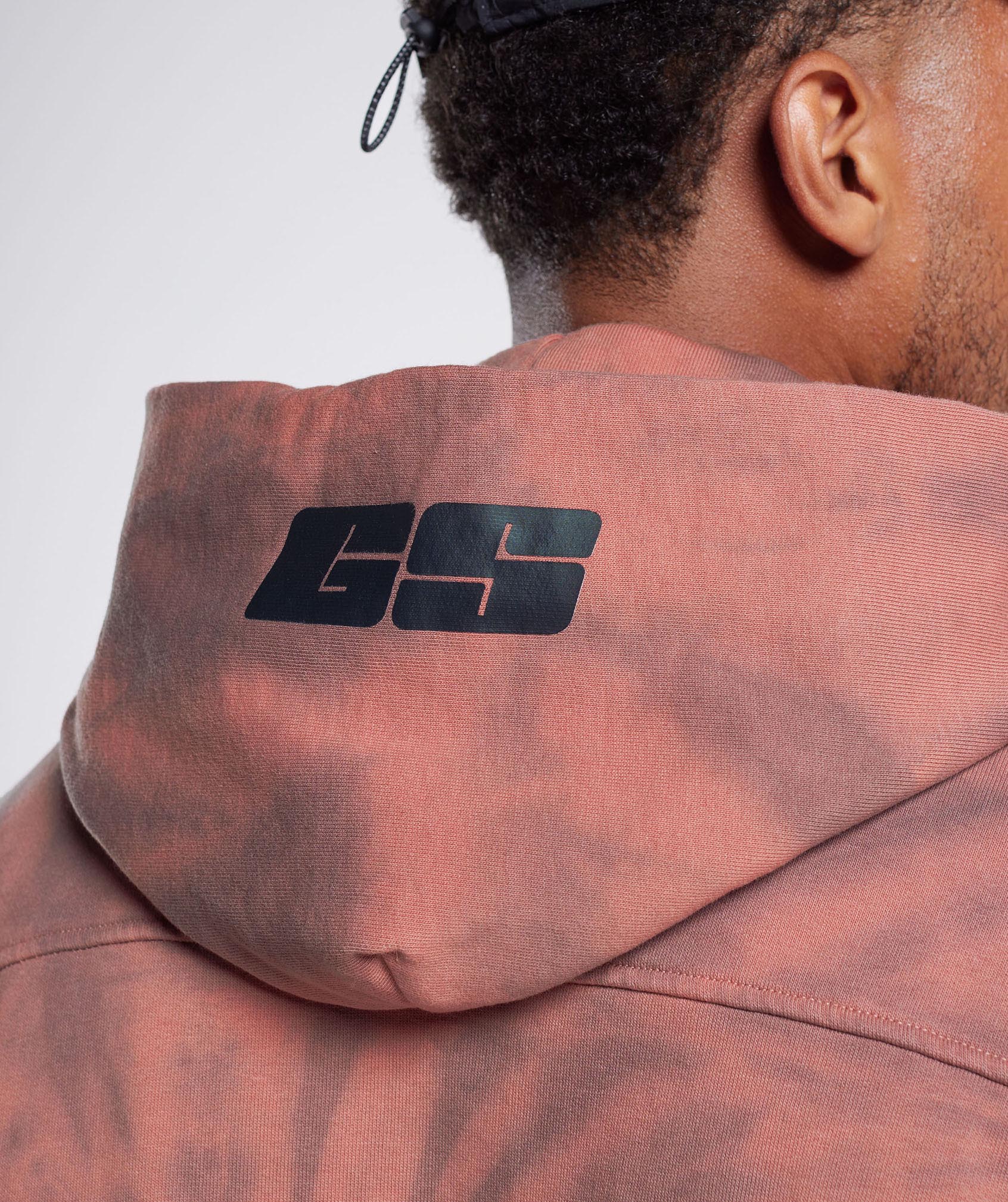 Gymshark Rest Day Hoodie - Terracotta Pink/Dusty Maroon/Spiral Optic Wash - Image 7