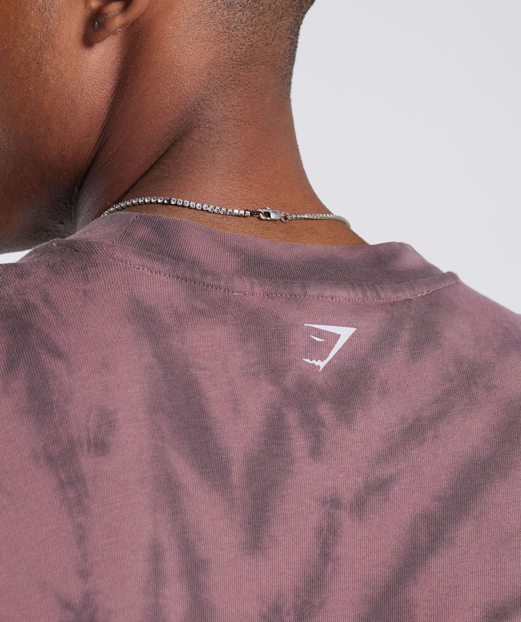 Gymshark Rest Day Long Sleeve T-Shirt - Dusty Maroon/Silhouette Grey/Spiral Optic Wash - Image 6