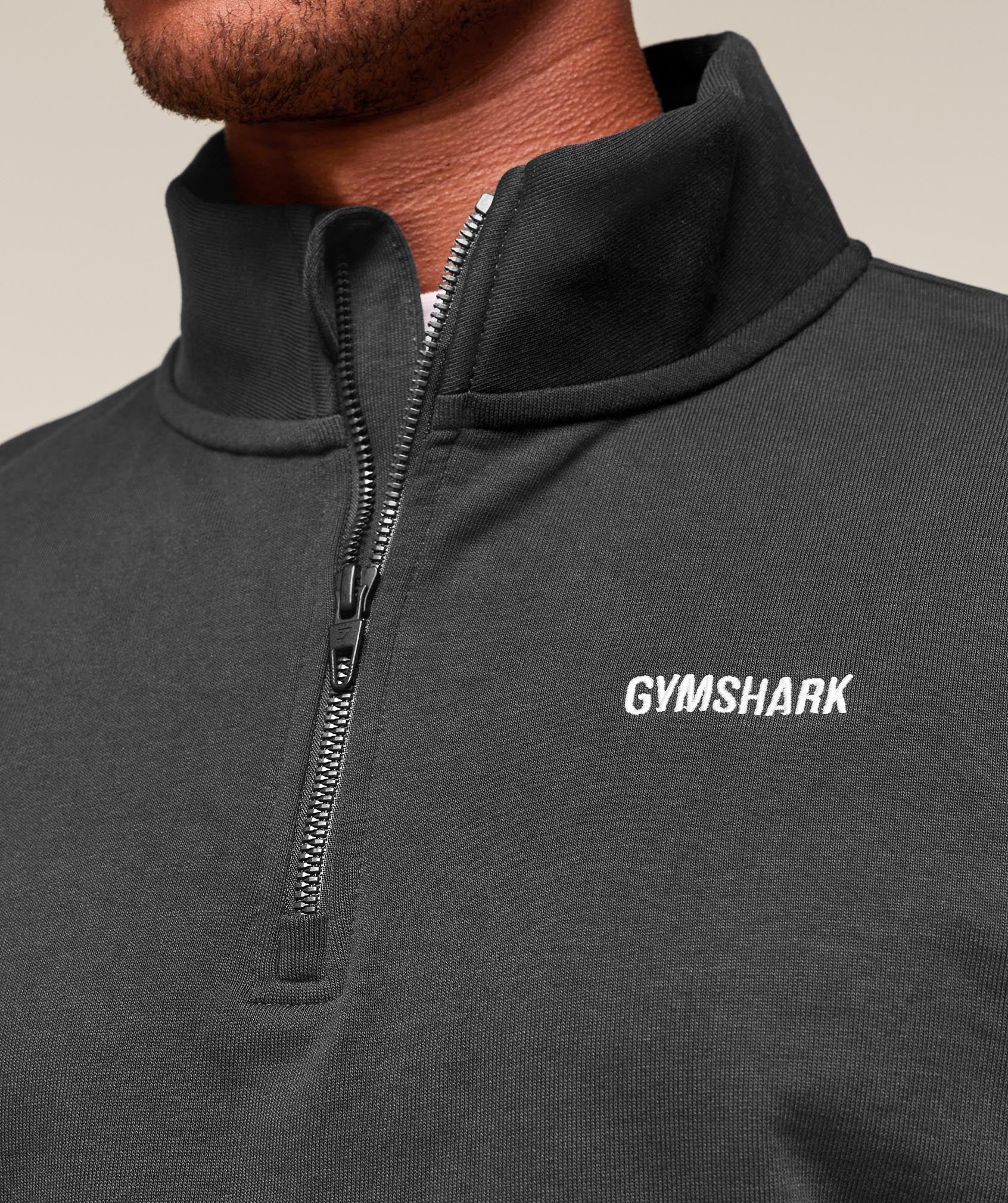 Gymshark Rest Day Sweats 1/4 Zip - Black - Image 5