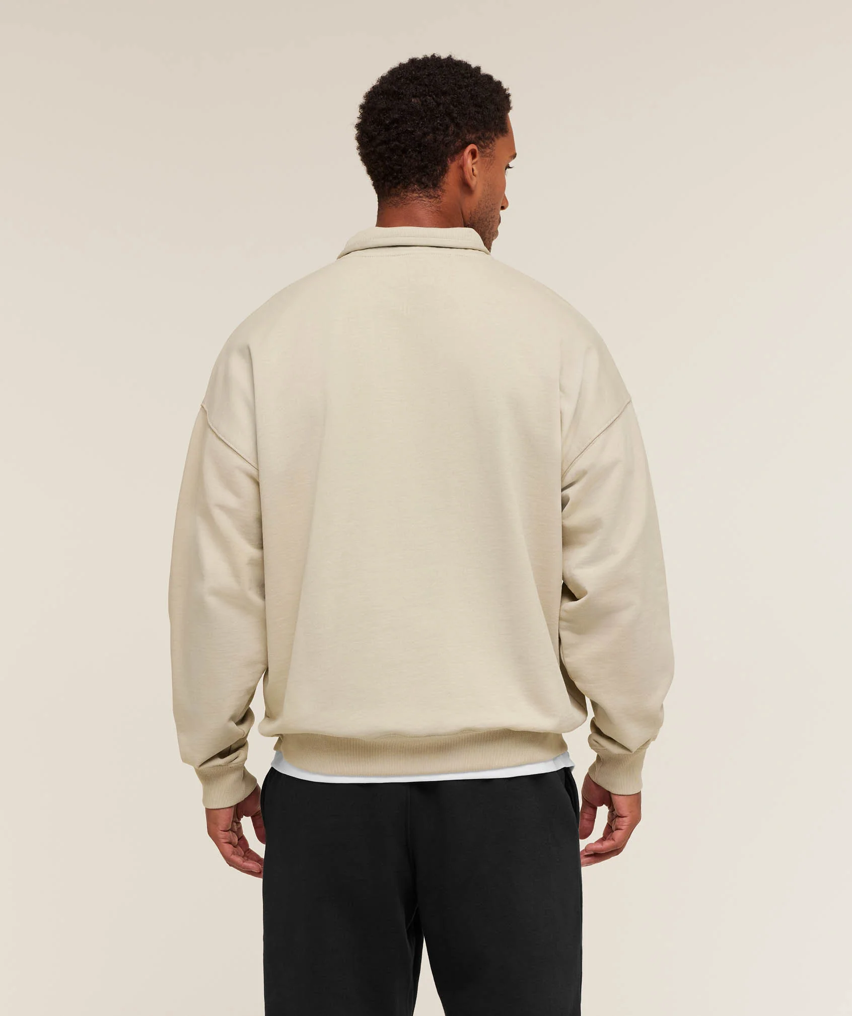 Gymshark Rest Day Sweats 1/4 Zip - Pebble Grey - Image 2