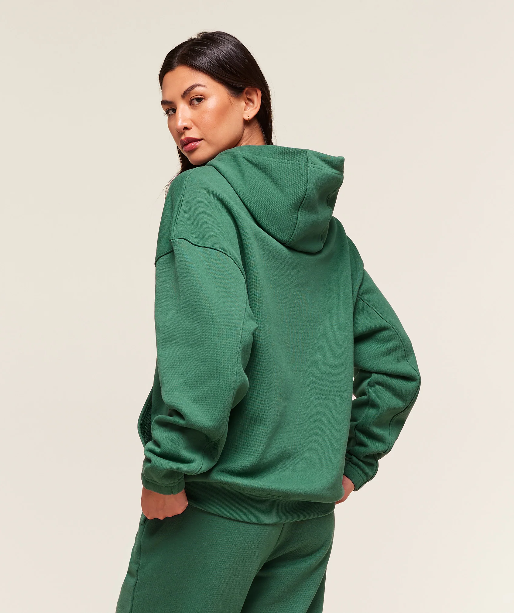 Gymshark Rest Day Sweats 2.0 Oversized Hoodie - Lift Green - Image 2
