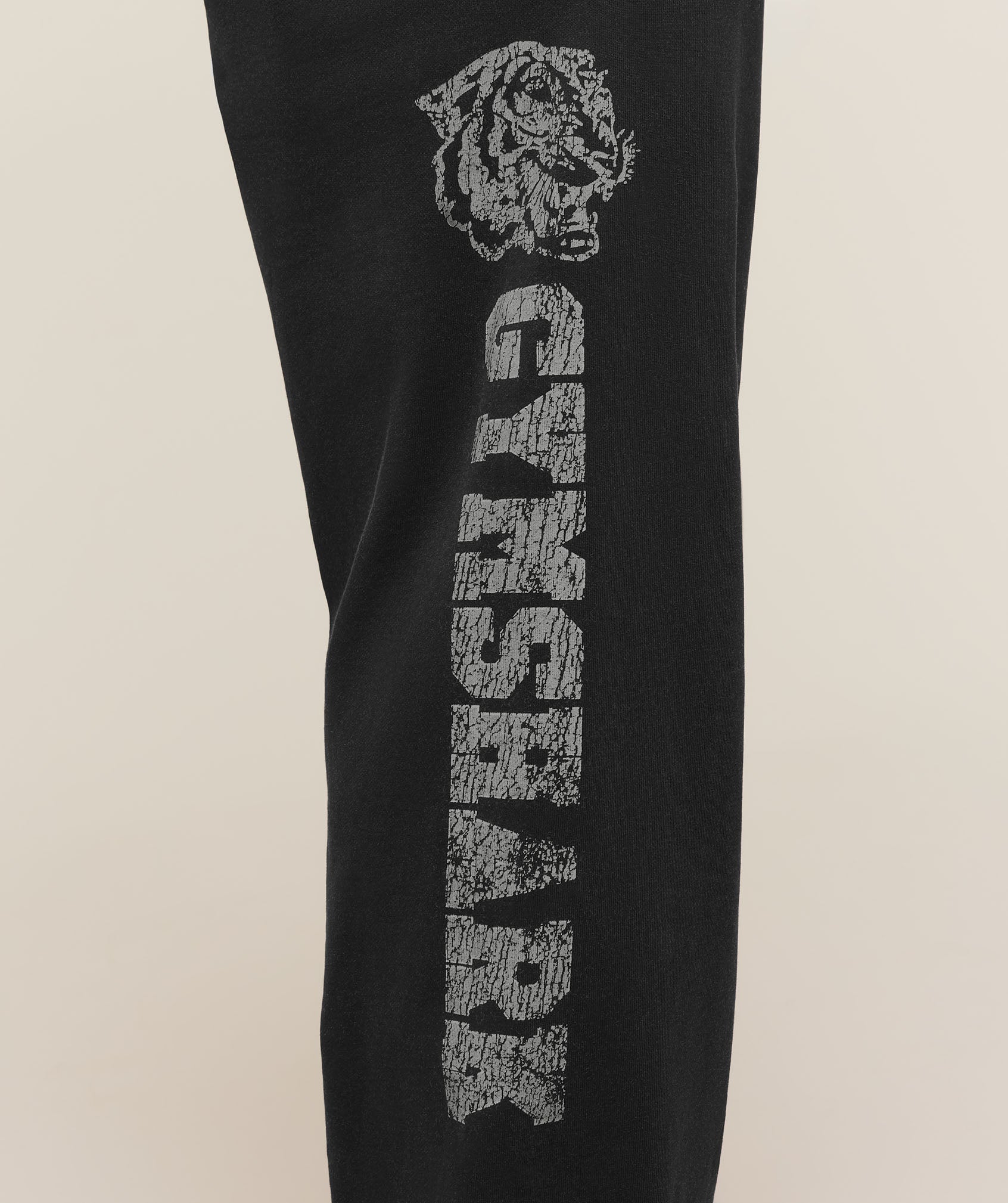 Gymshark Retro Collegiate Graphic Wide Leg Pants - Black - Image 6