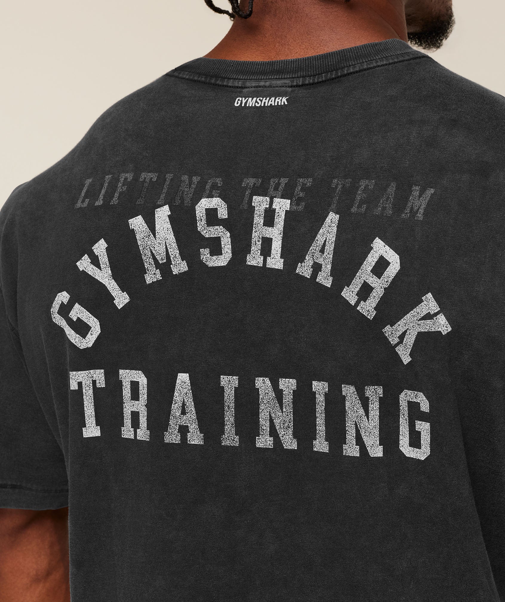 Gymshark Retro Collegiate T-Shirt - Black - Image 6