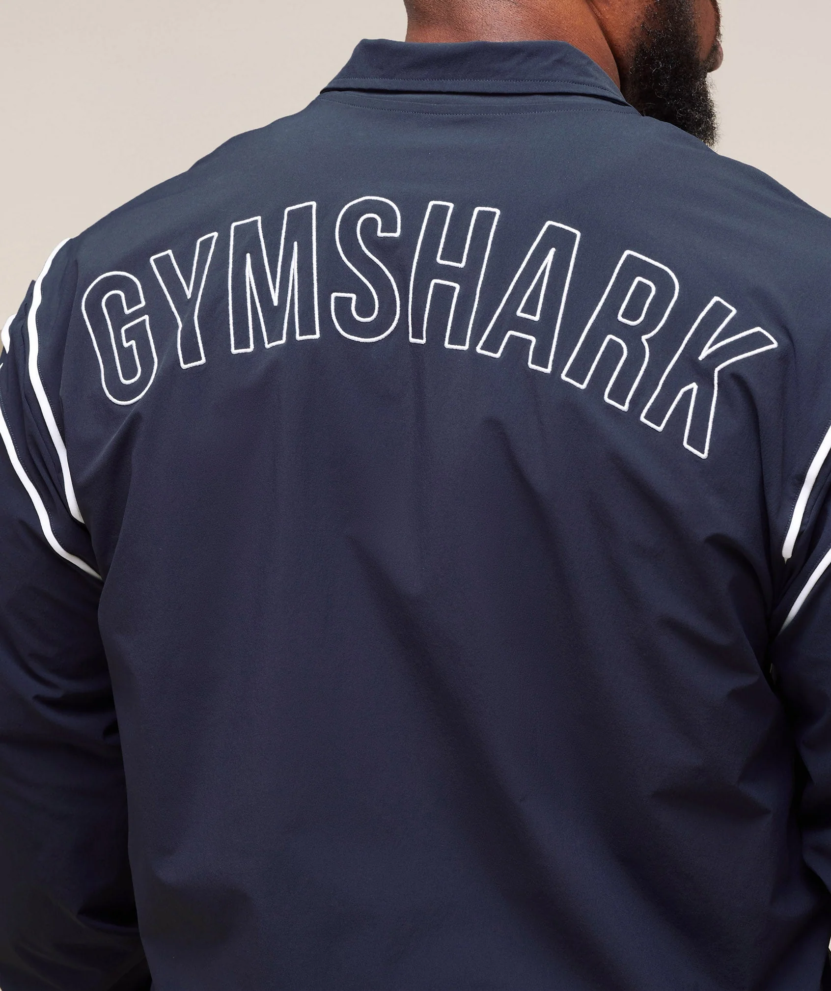 Gymshark Retro Crinkle Track Jacket - Heavy Blue - Image 11