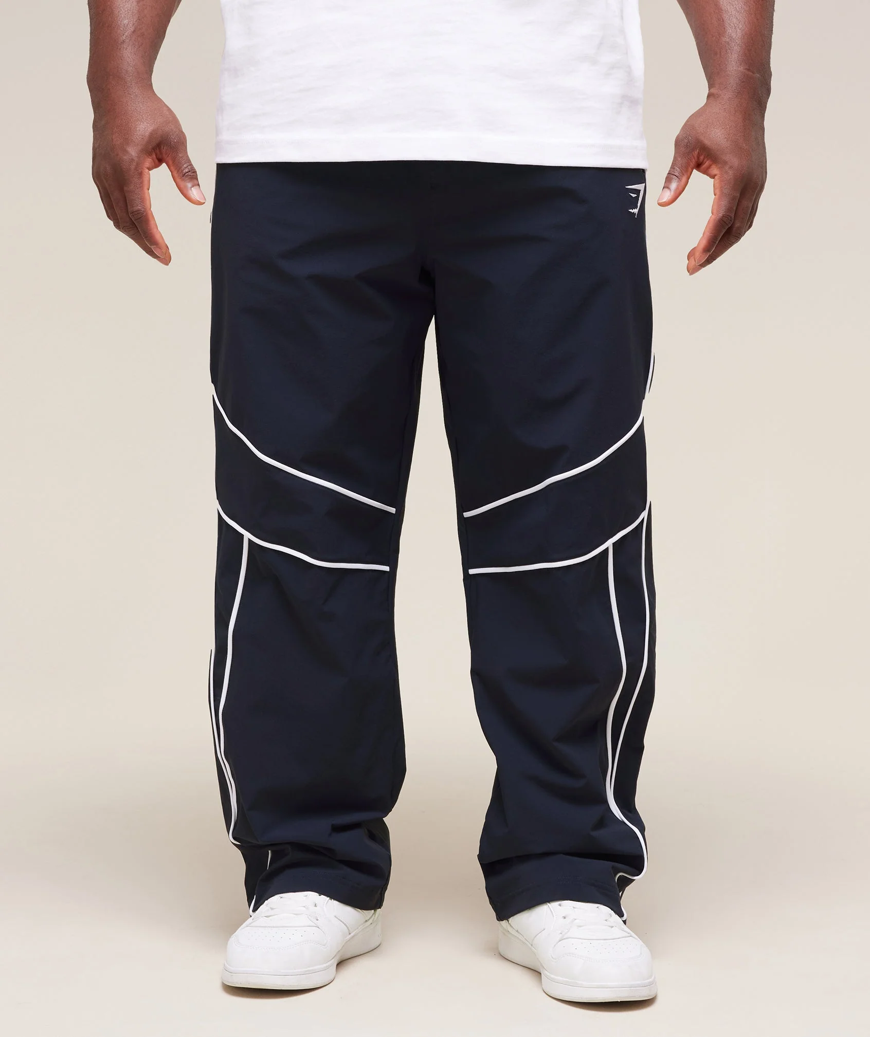 Gymshark Retro Crinkle Track Pants - Heavy Blue - Image 7