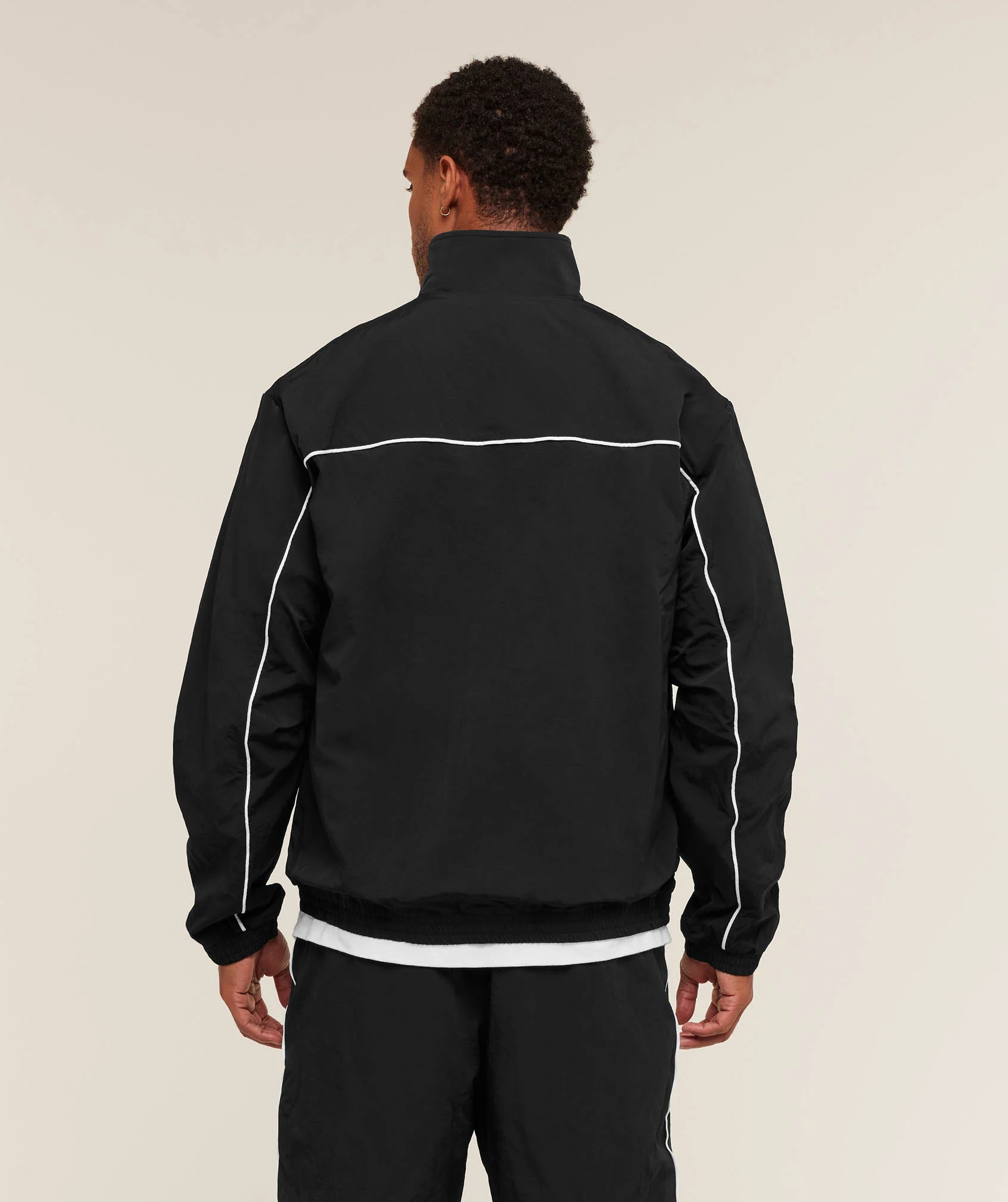 Gymshark Retro Shell Track Jacket - Black - Image 2