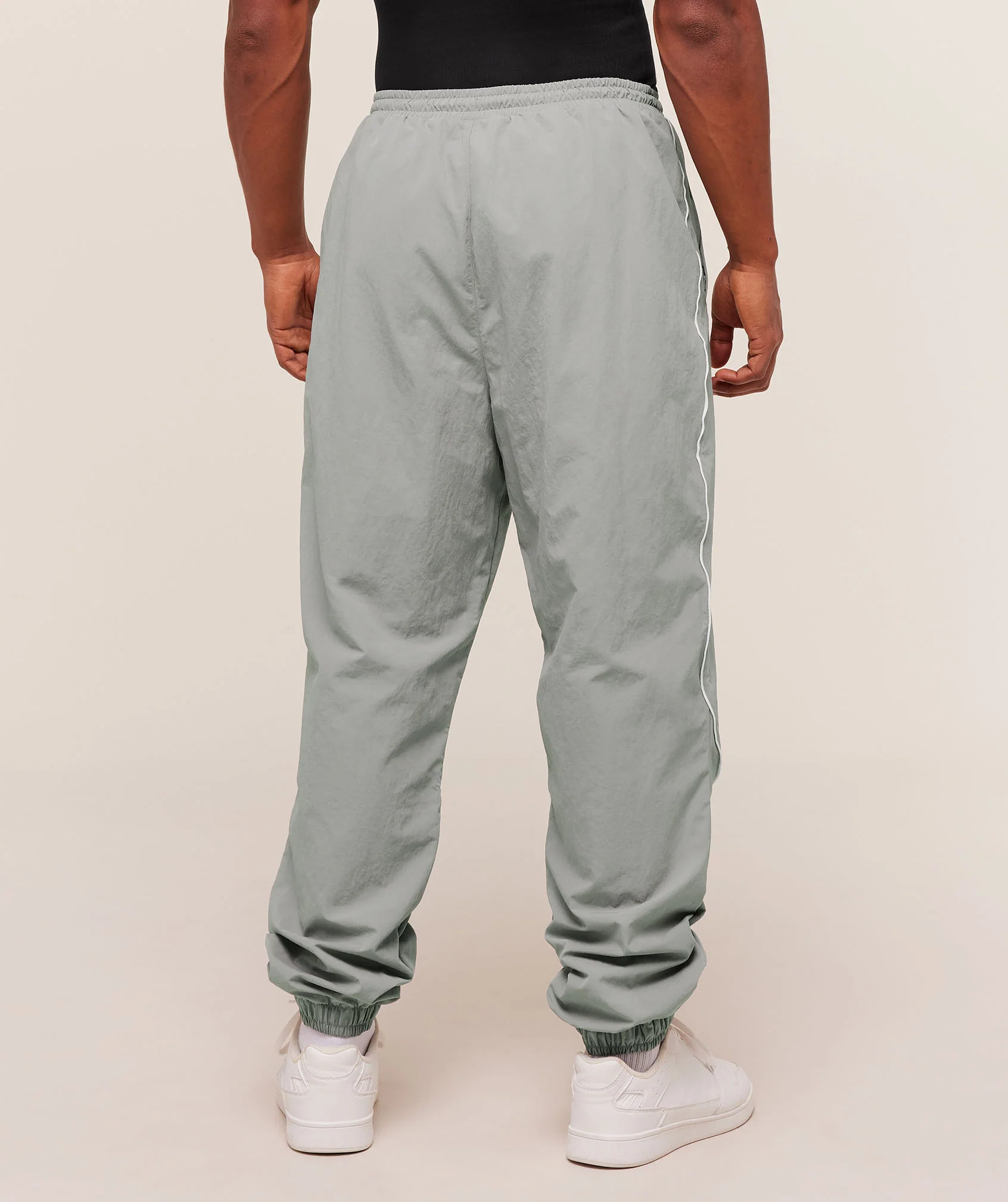 Gymshark Retro Shell Track Pants - Smokey Grey - Image 2