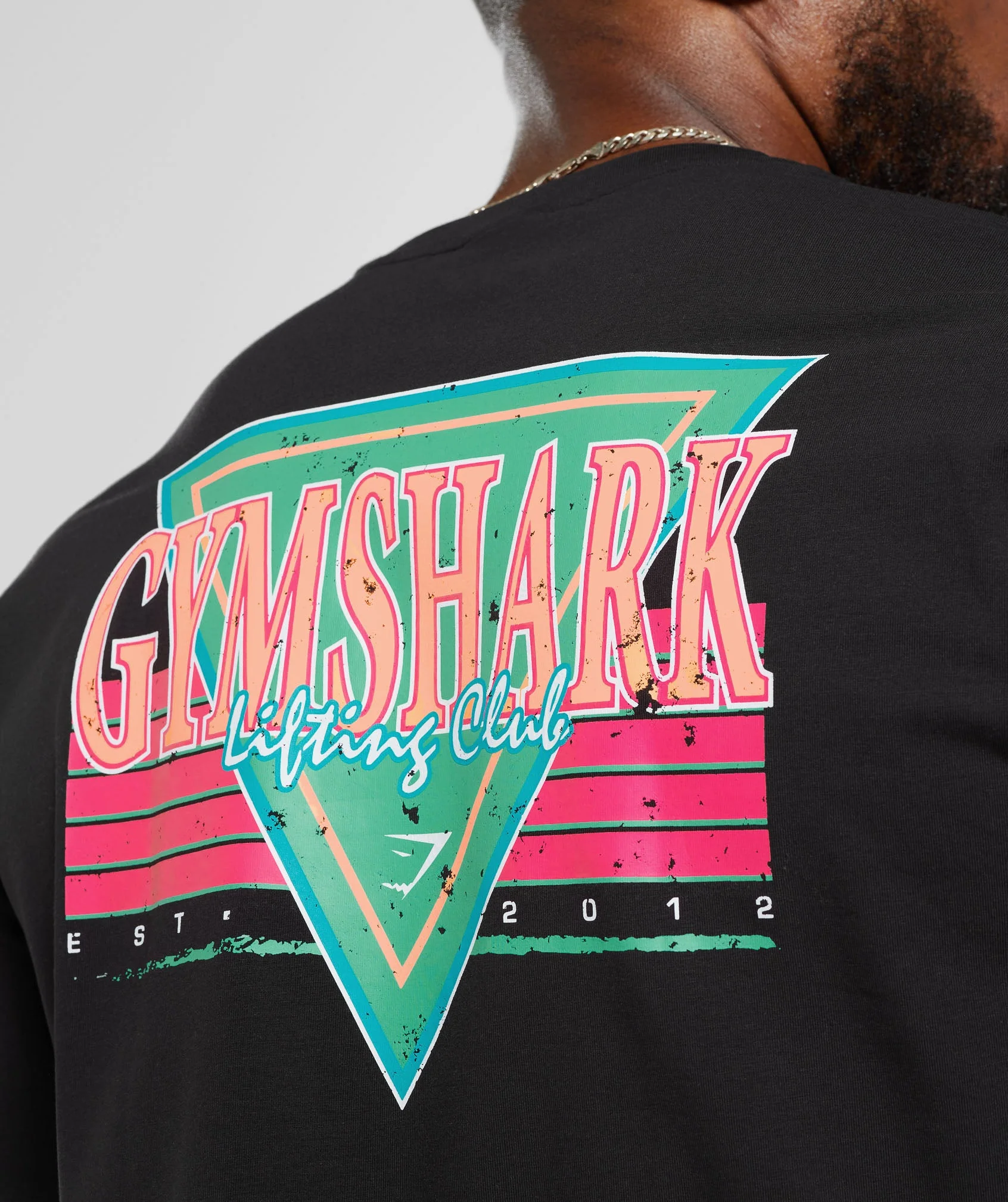 Gymshark Retrowave Crop T-Shirt - Black - Image 6