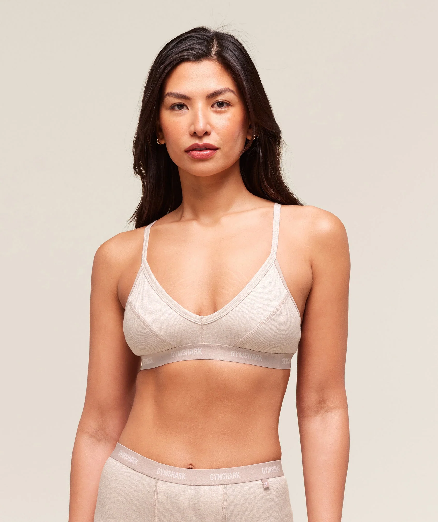 Gymshark Rib Bralette - Soft Pink Marl - Image 5