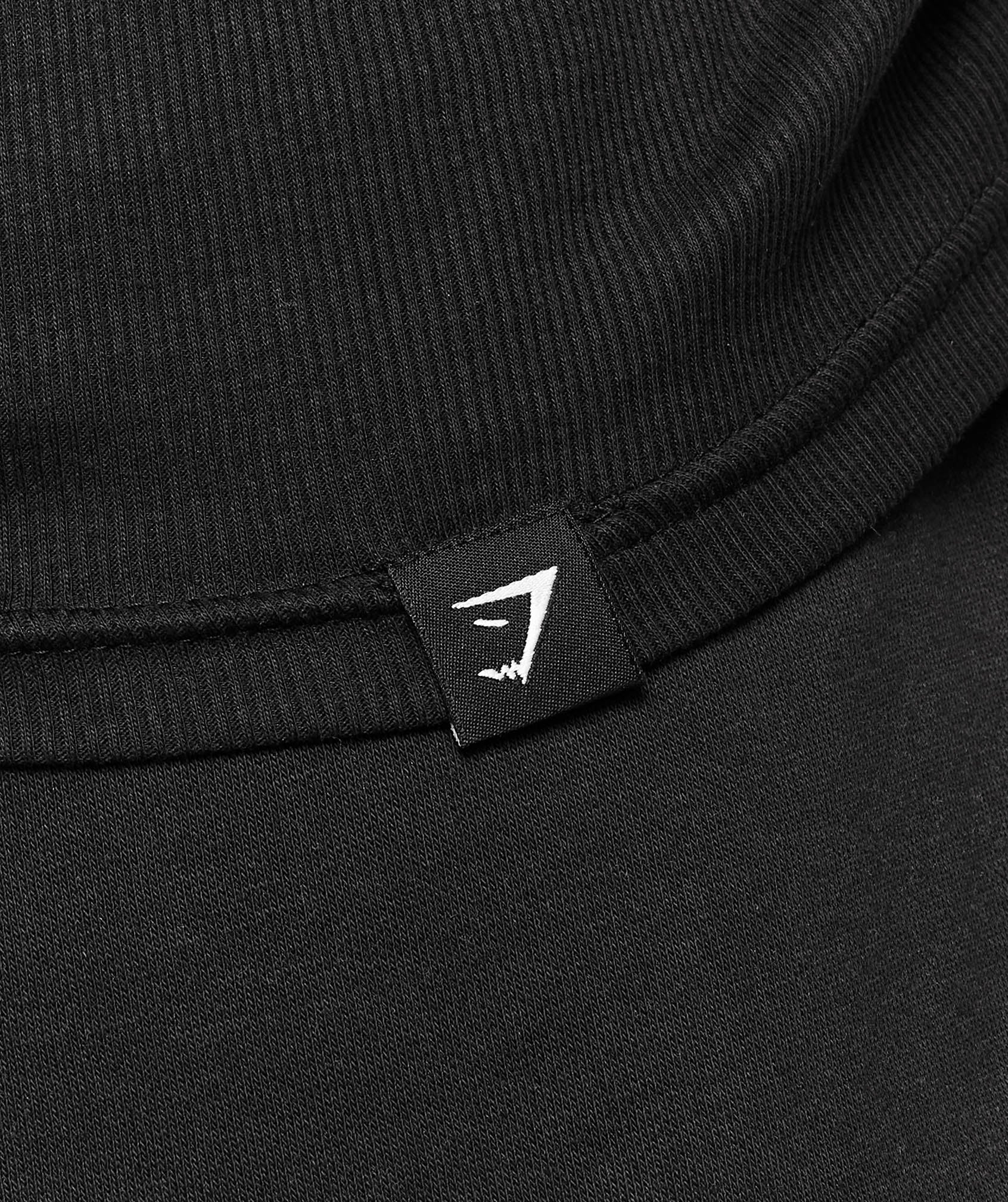 Gymshark Ribbed Long Sleeve T-Shirt - Black - Image 5