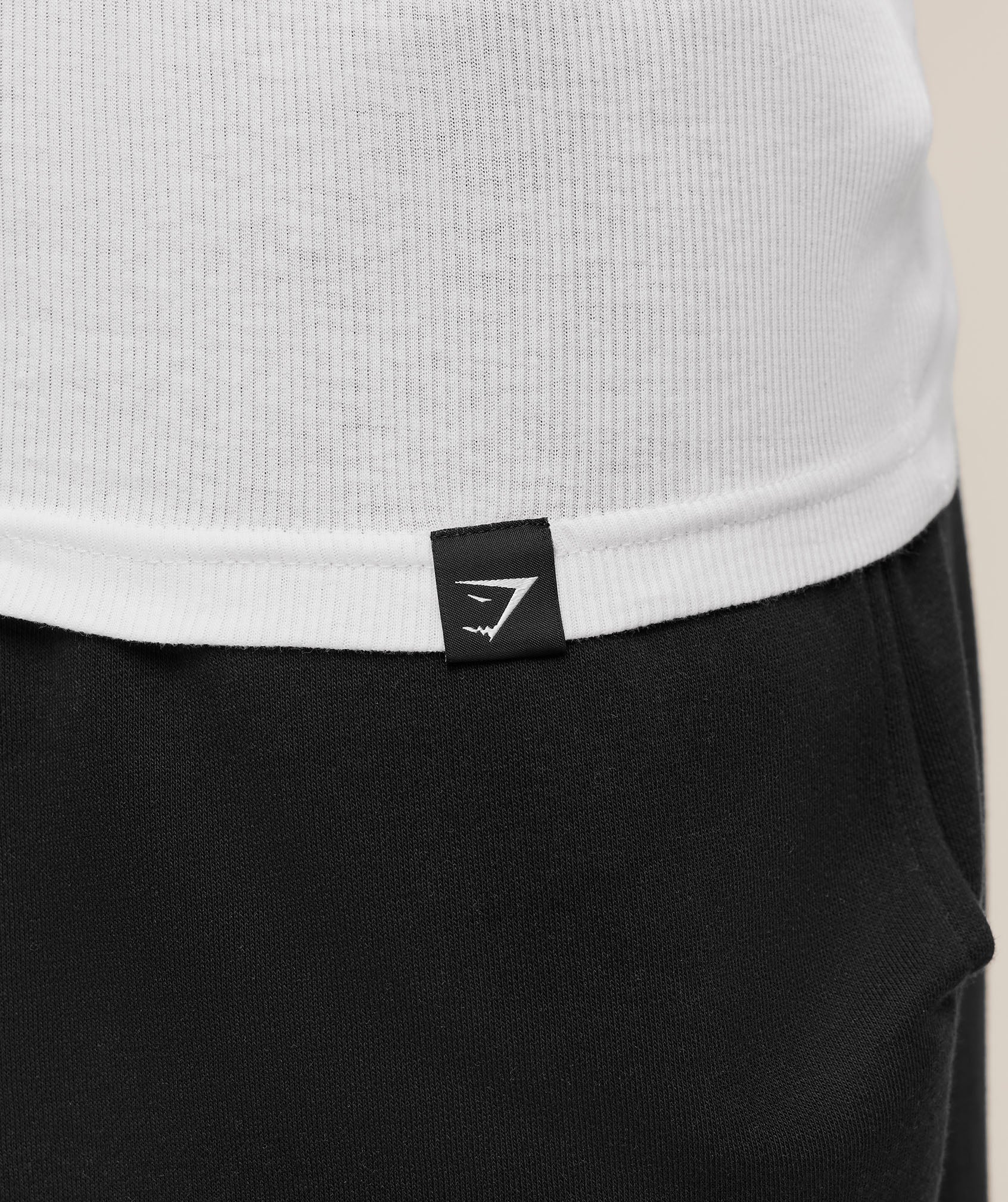 Gymshark Ribbed Long Sleeve T-Shirt - White - Image 4
