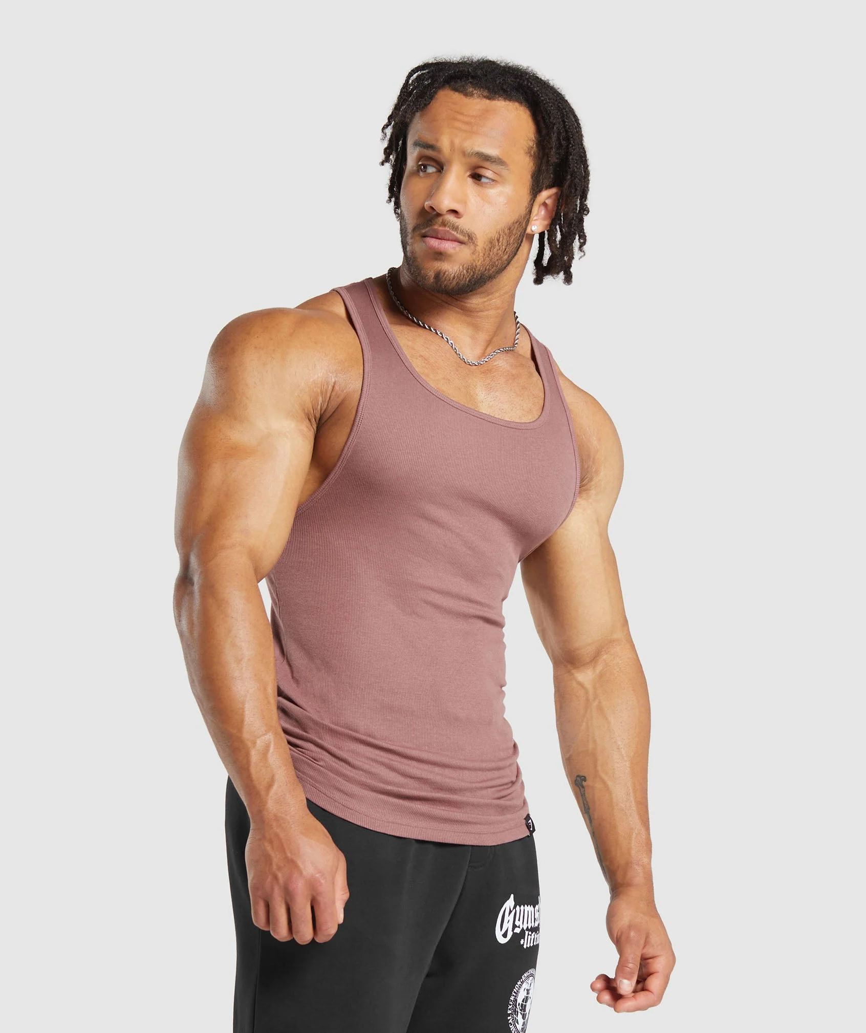 Gymshark Ribbed Tank 1PK - Brick Brown - Image 3