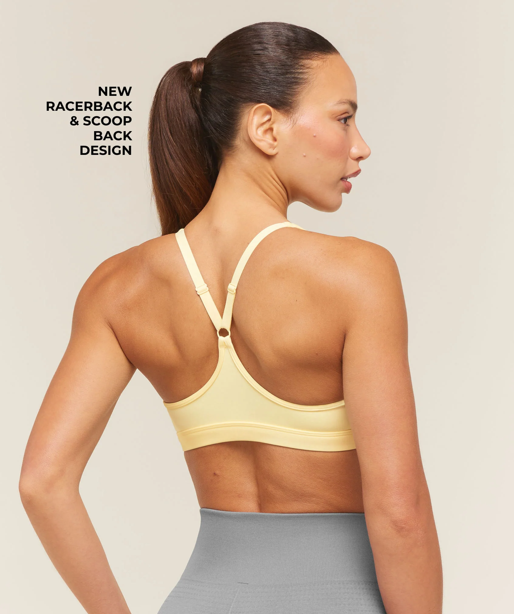Gymshark Ruched Sports Bra 2.0 - Butter Yellow - Image 3