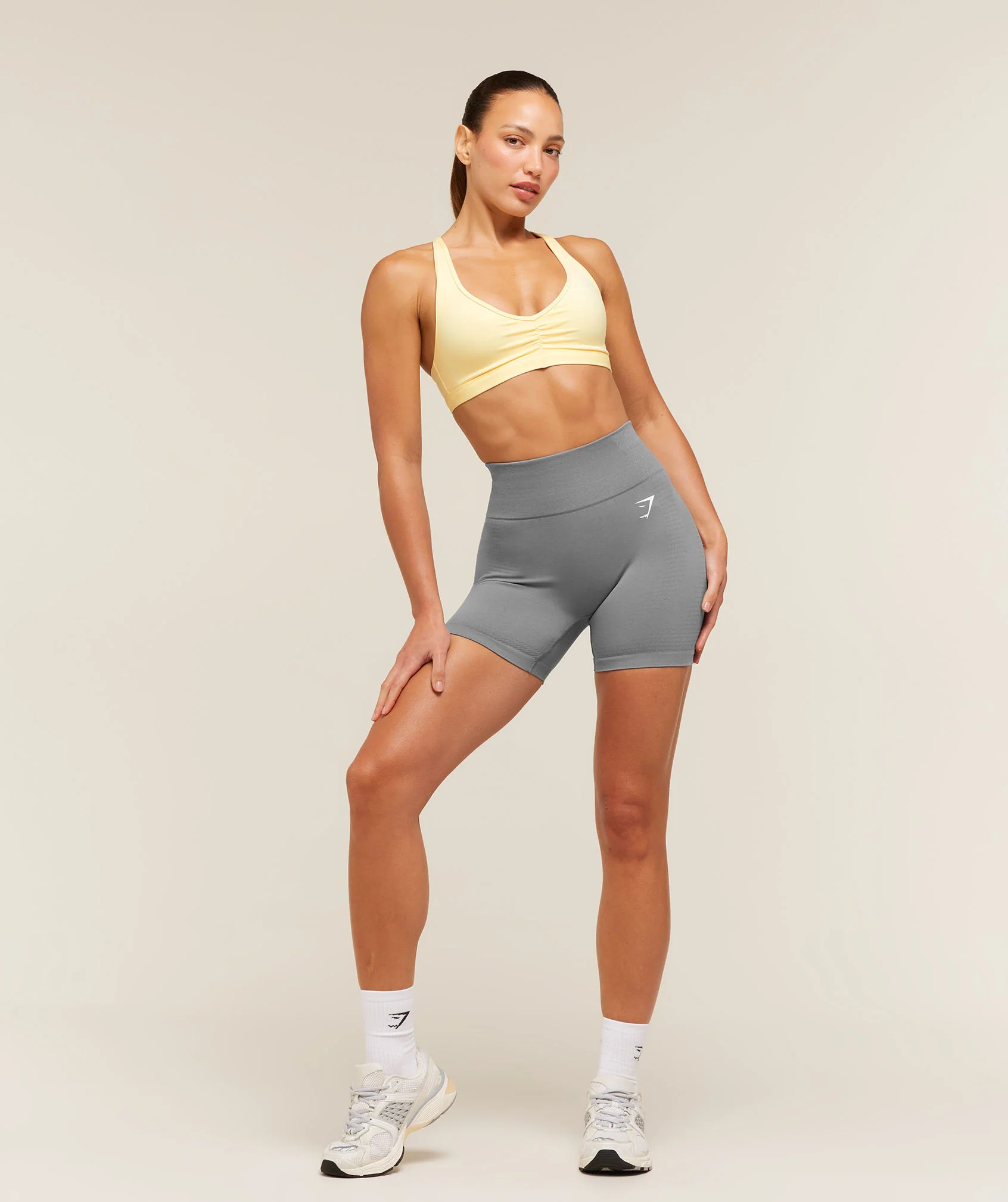 Gymshark Ruched Sports Bra 2.0 - Butter Yellow - Image 7