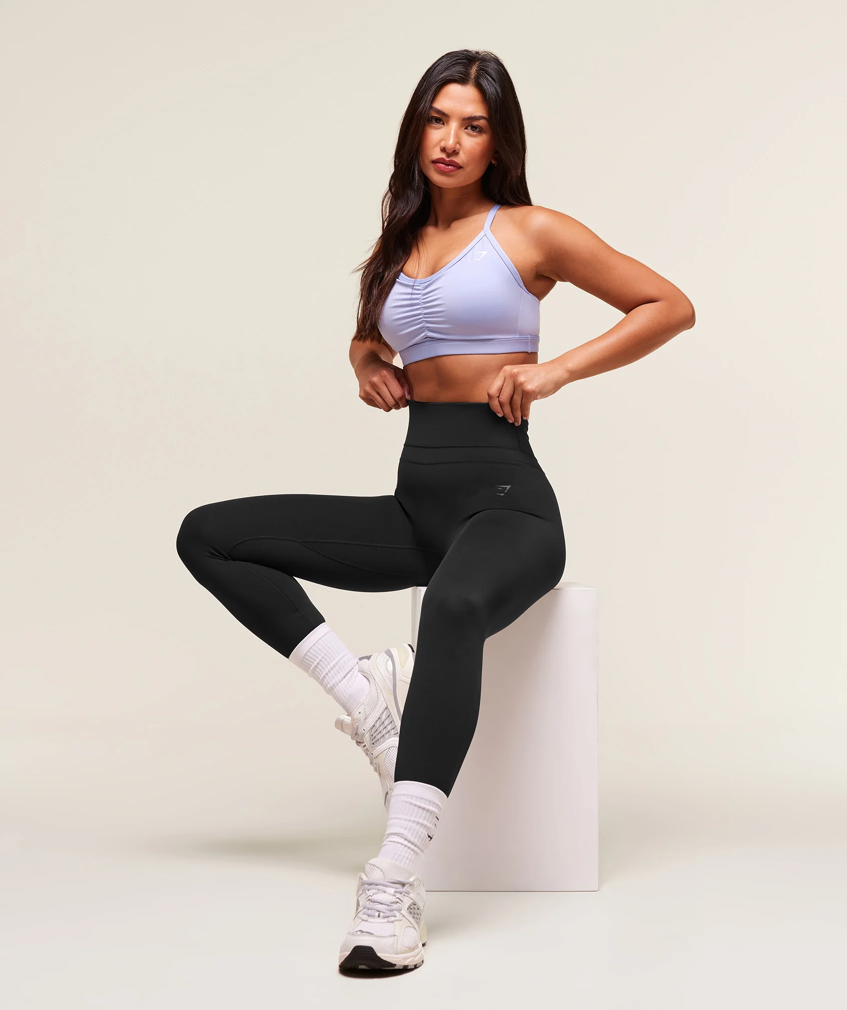 Gymshark Ruched Sports Bra - Peri Blue - Image 6