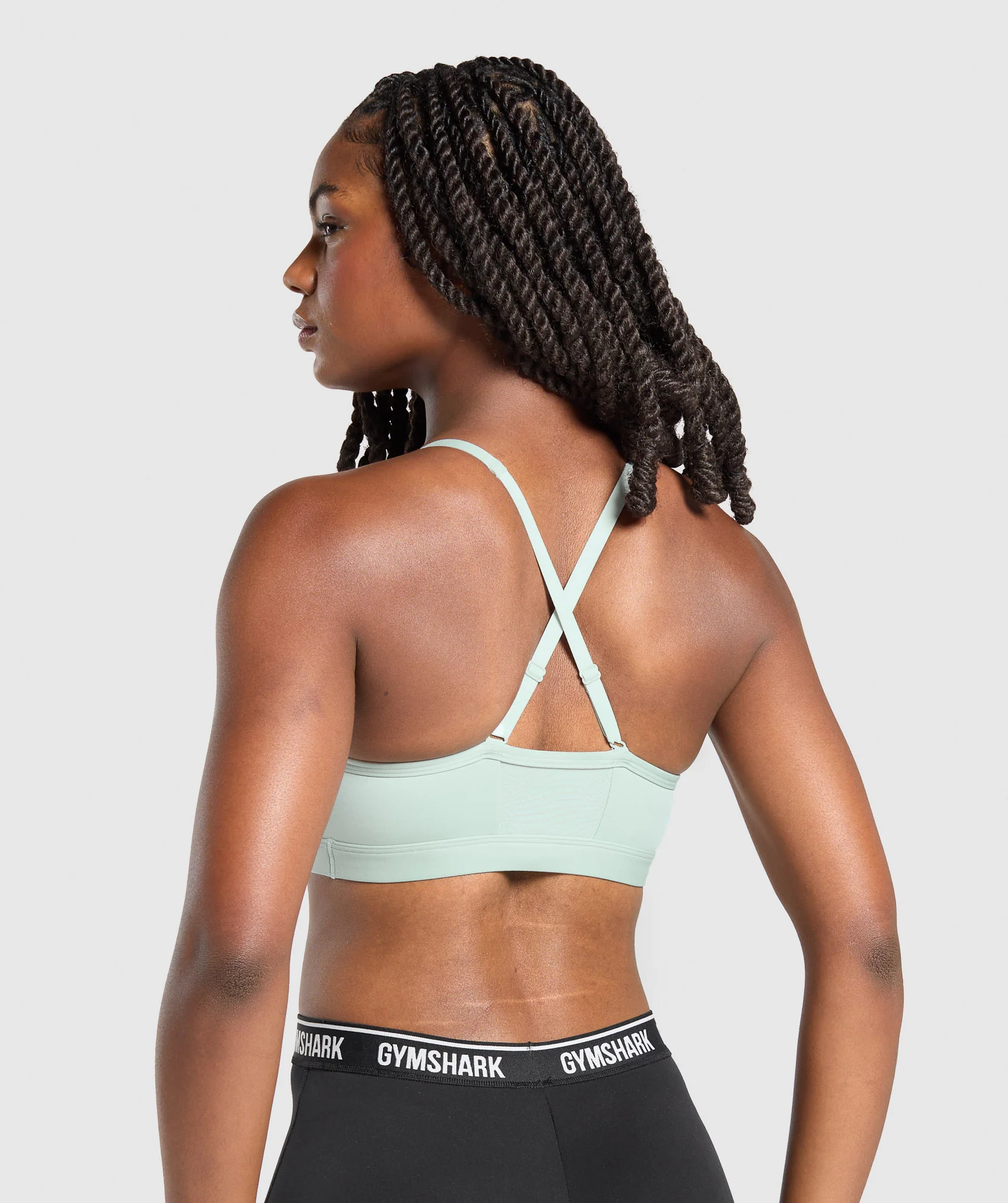 Gymshark Ruched Sports Bra - Morning Blue - Image 2