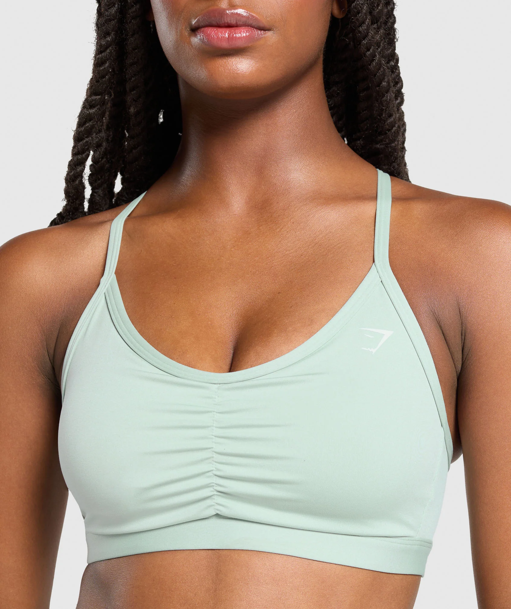 Gymshark Ruched Sports Bra - Morning Blue - Image 6