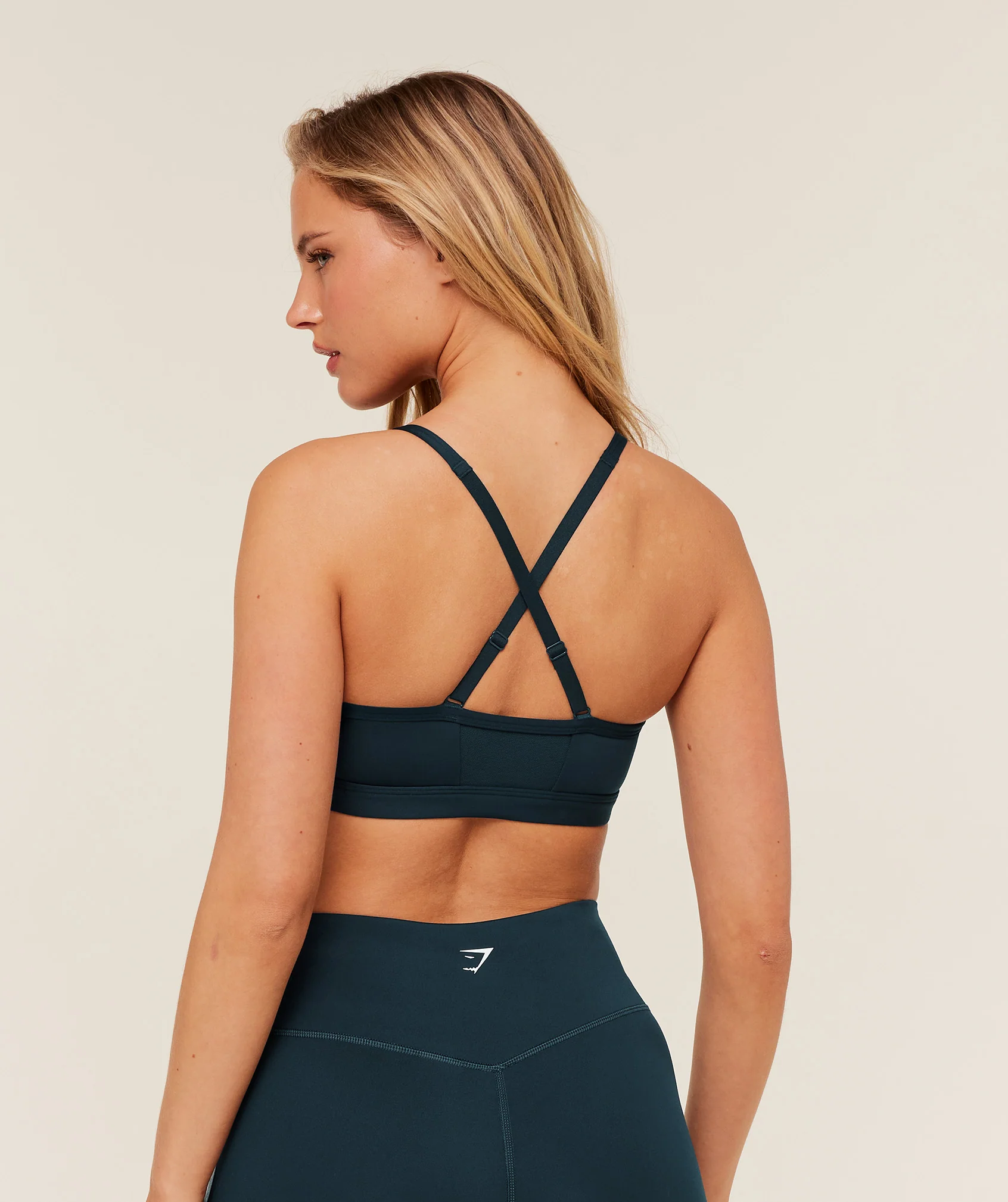 Gymshark Ruched Sports Bra - Deep Petrol Blue - Image 2
