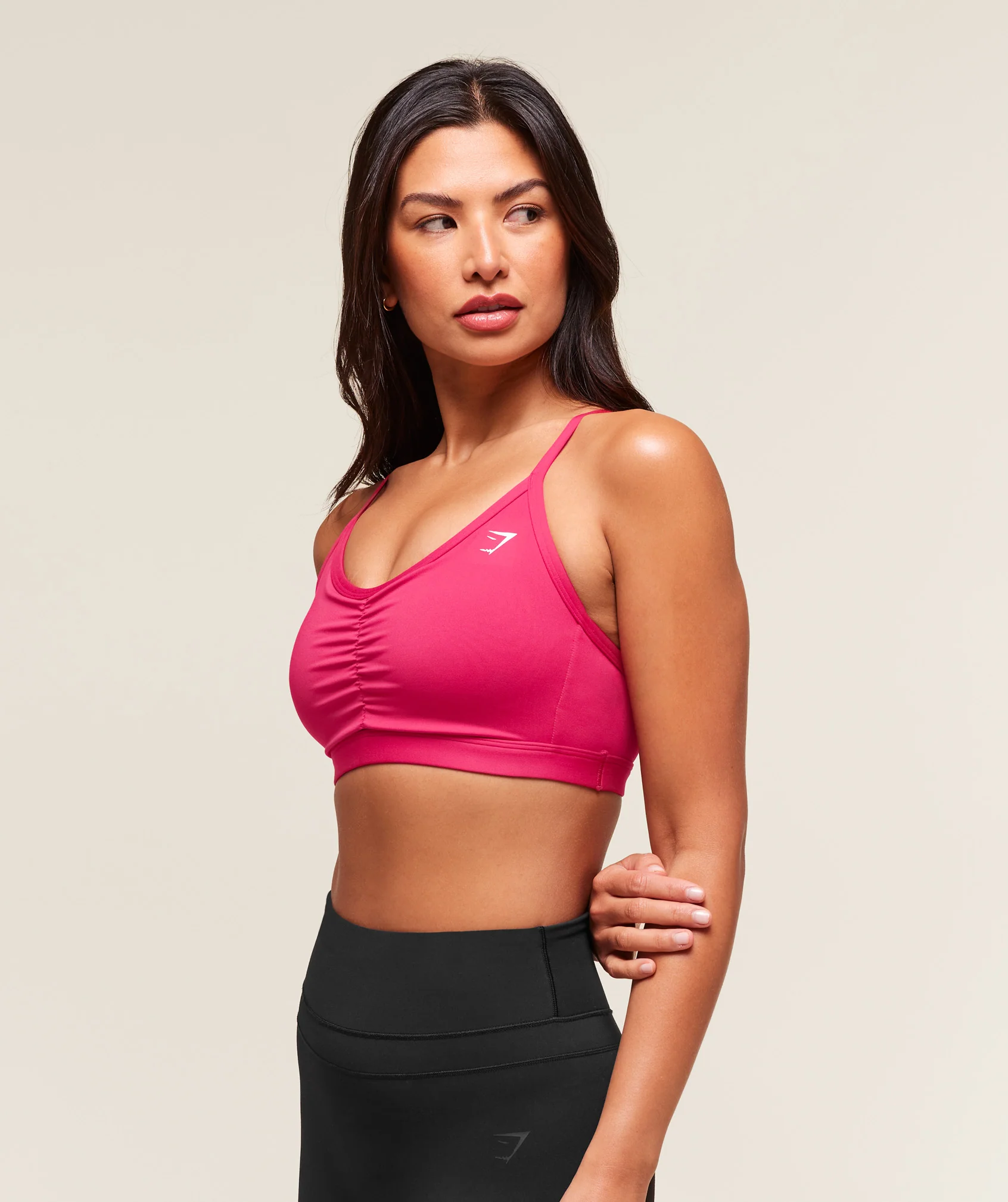 Gymshark Ruched Sports Bra - Build Pink - Image 3