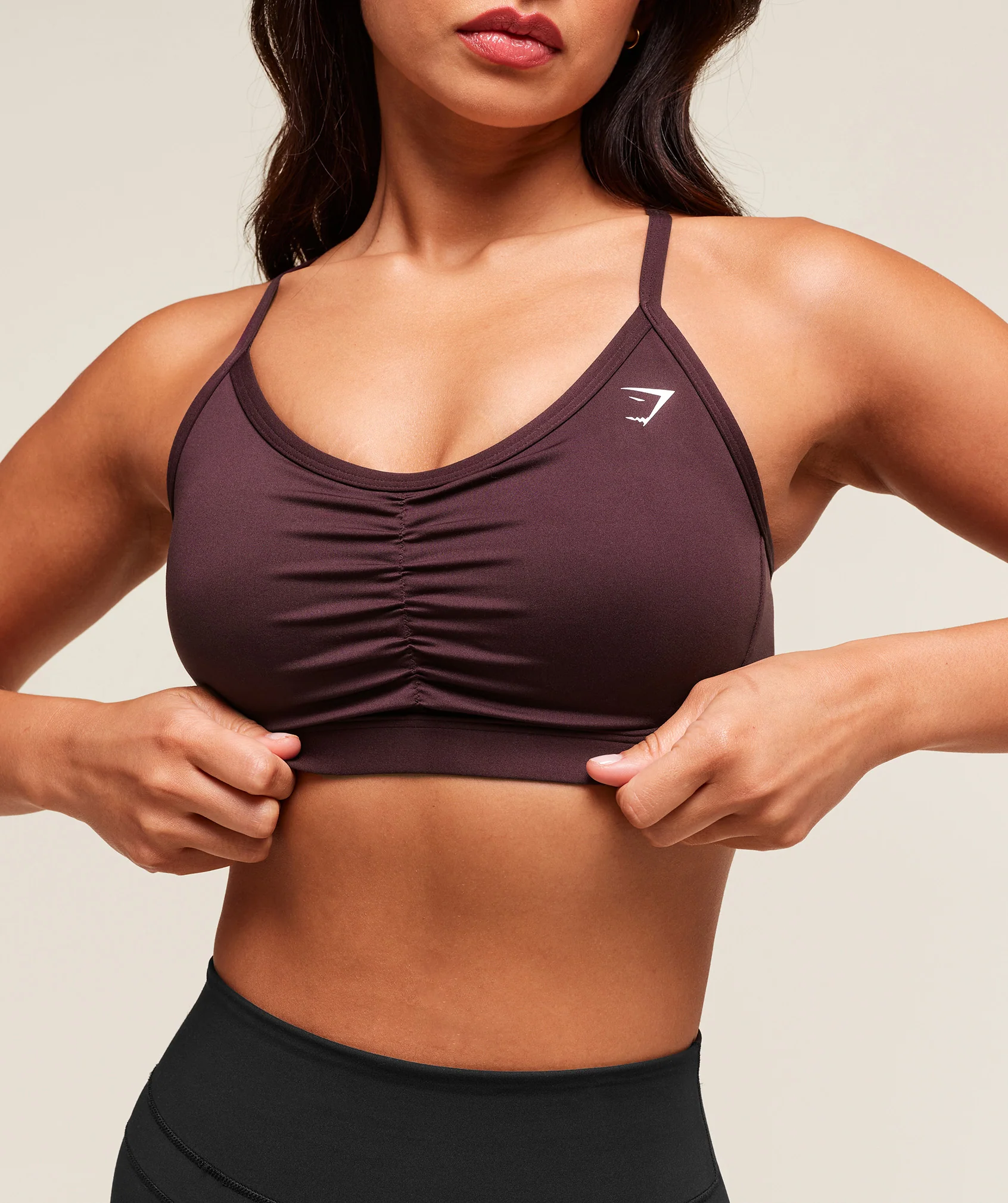 Gymshark Ruched Sports Bra - Cherry Purple - Image 5