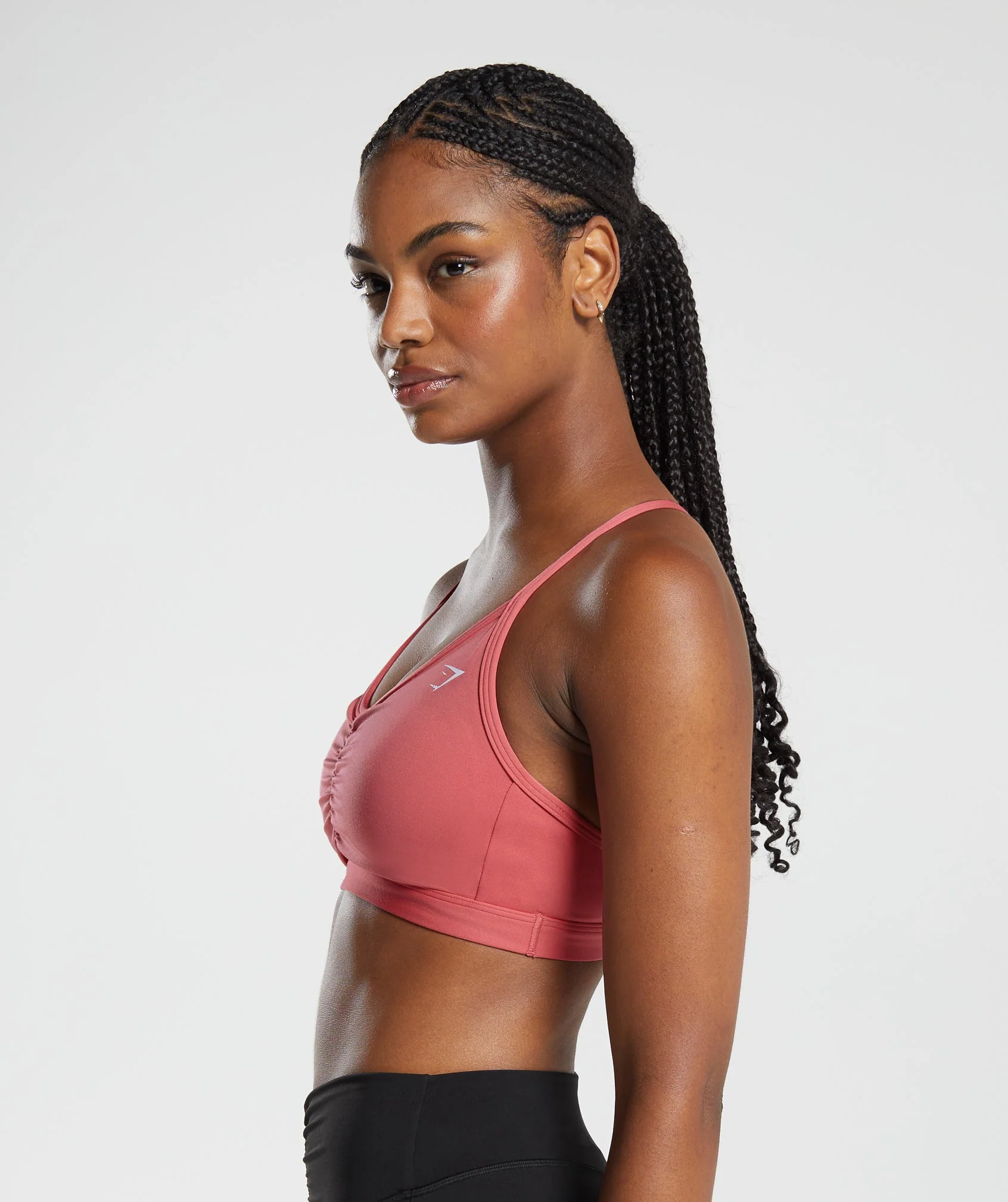 Gymshark Ruched Sports Bra - Sunbaked Pink - Image 3