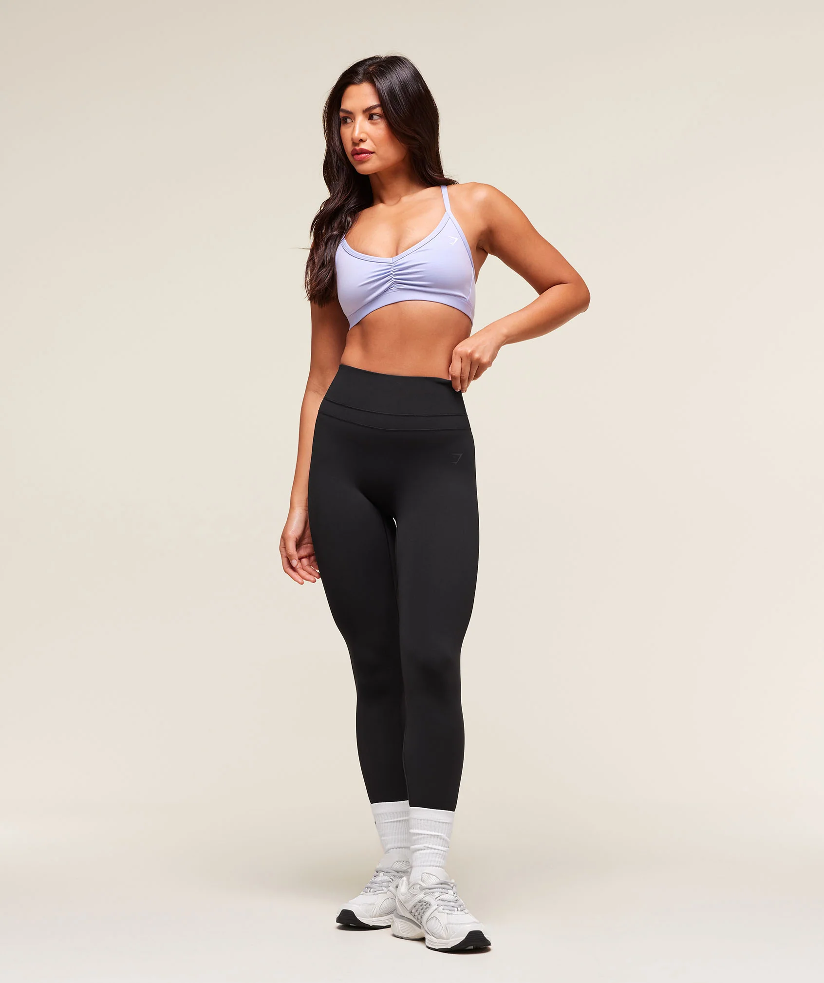 Gymshark Ruched Strappy Sports Bra - Peri Blue - Image 6