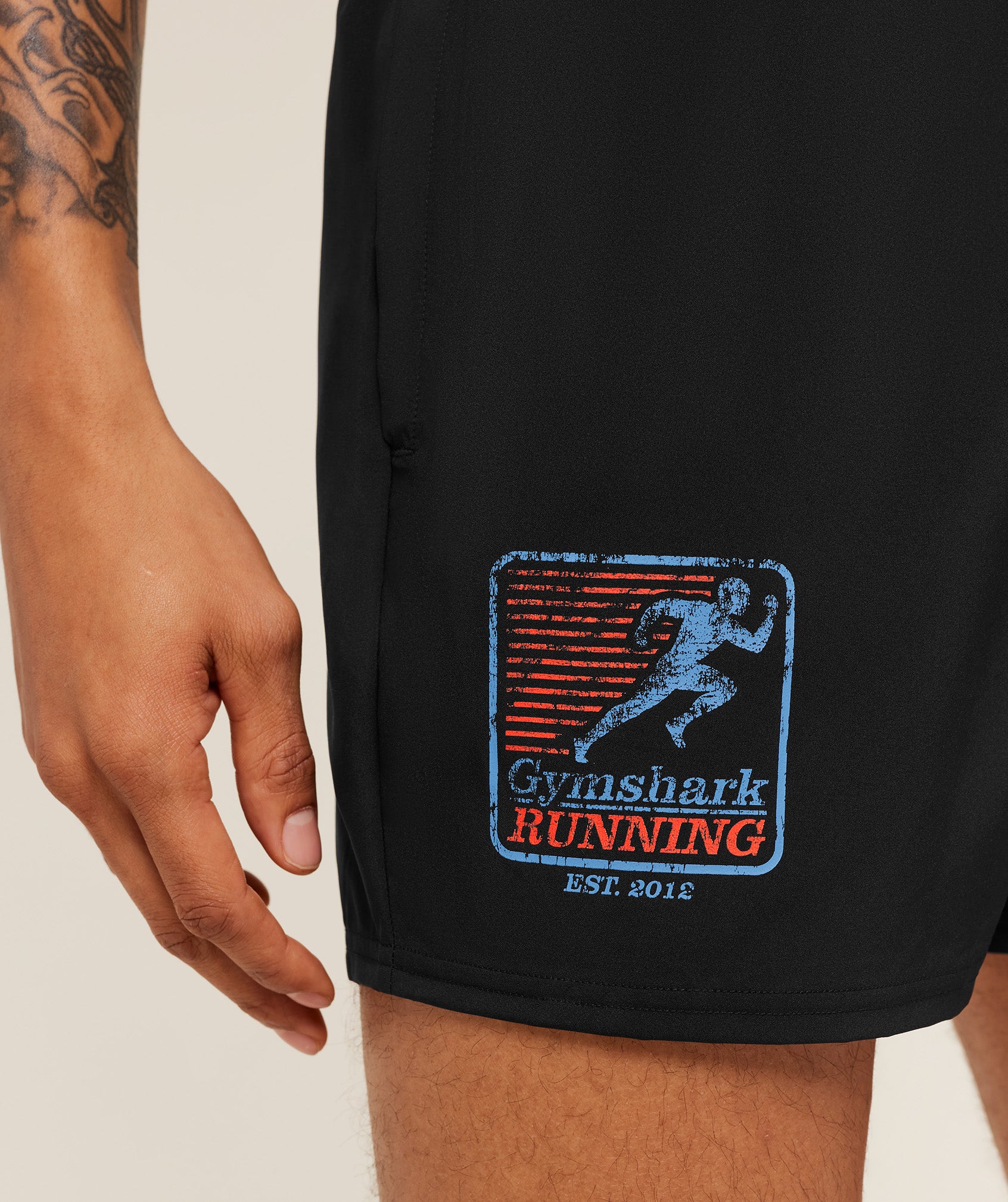 Gymshark Run Club Graphic Shorts - GS Black - Image 5