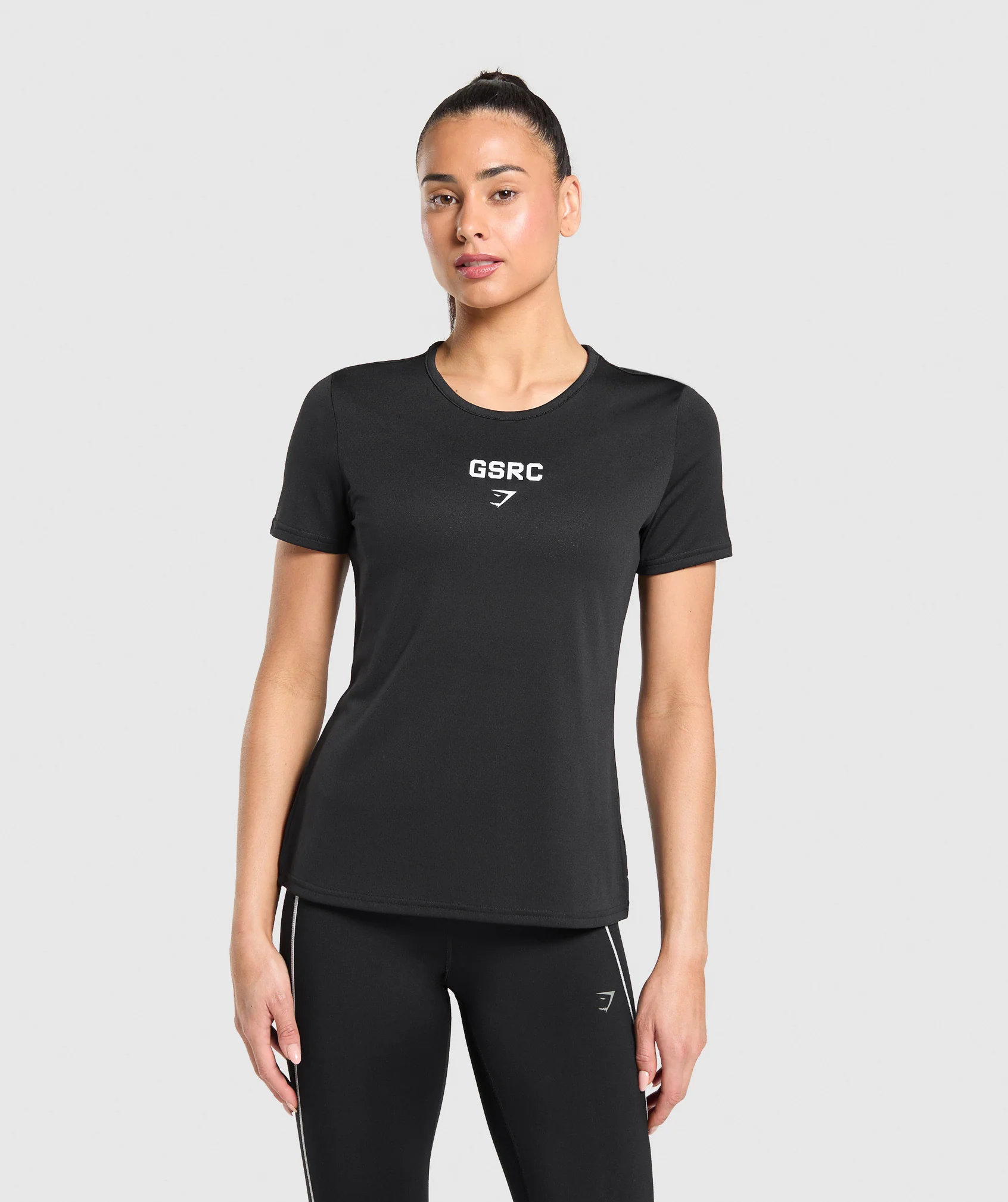 Gymshark Run Club Graphic T-Shirt - Black - Image 2