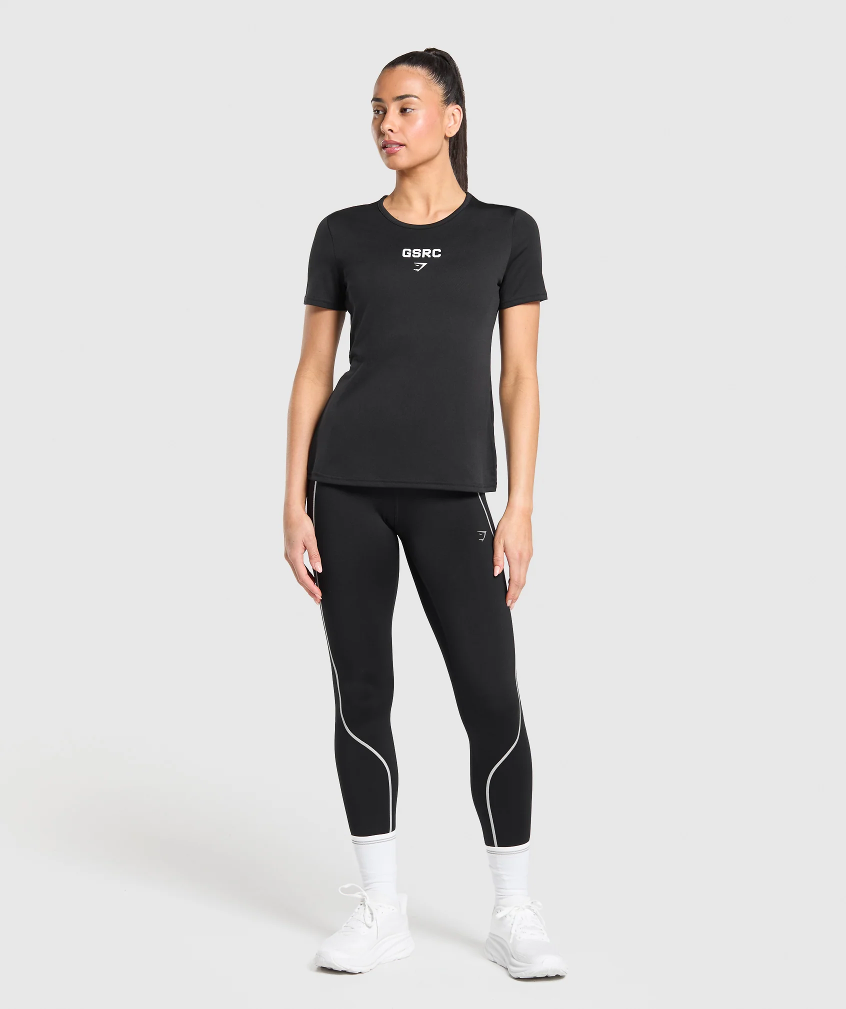Gymshark Run Club Graphic T-Shirt - Black - Image 4