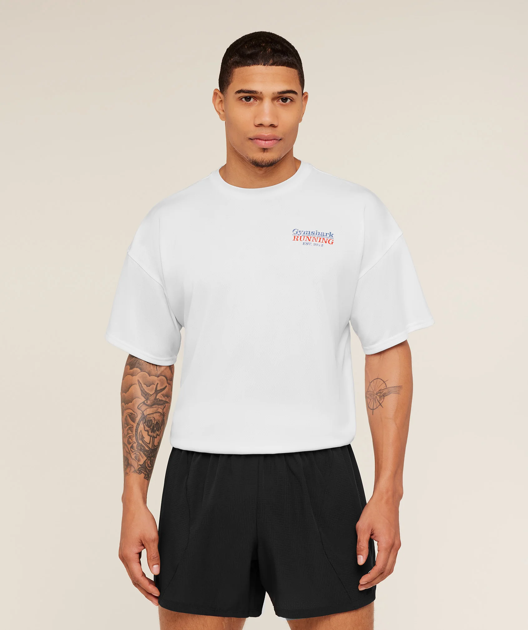 Gymshark Run Club Graphic T-Shirt - GS White - Image 2