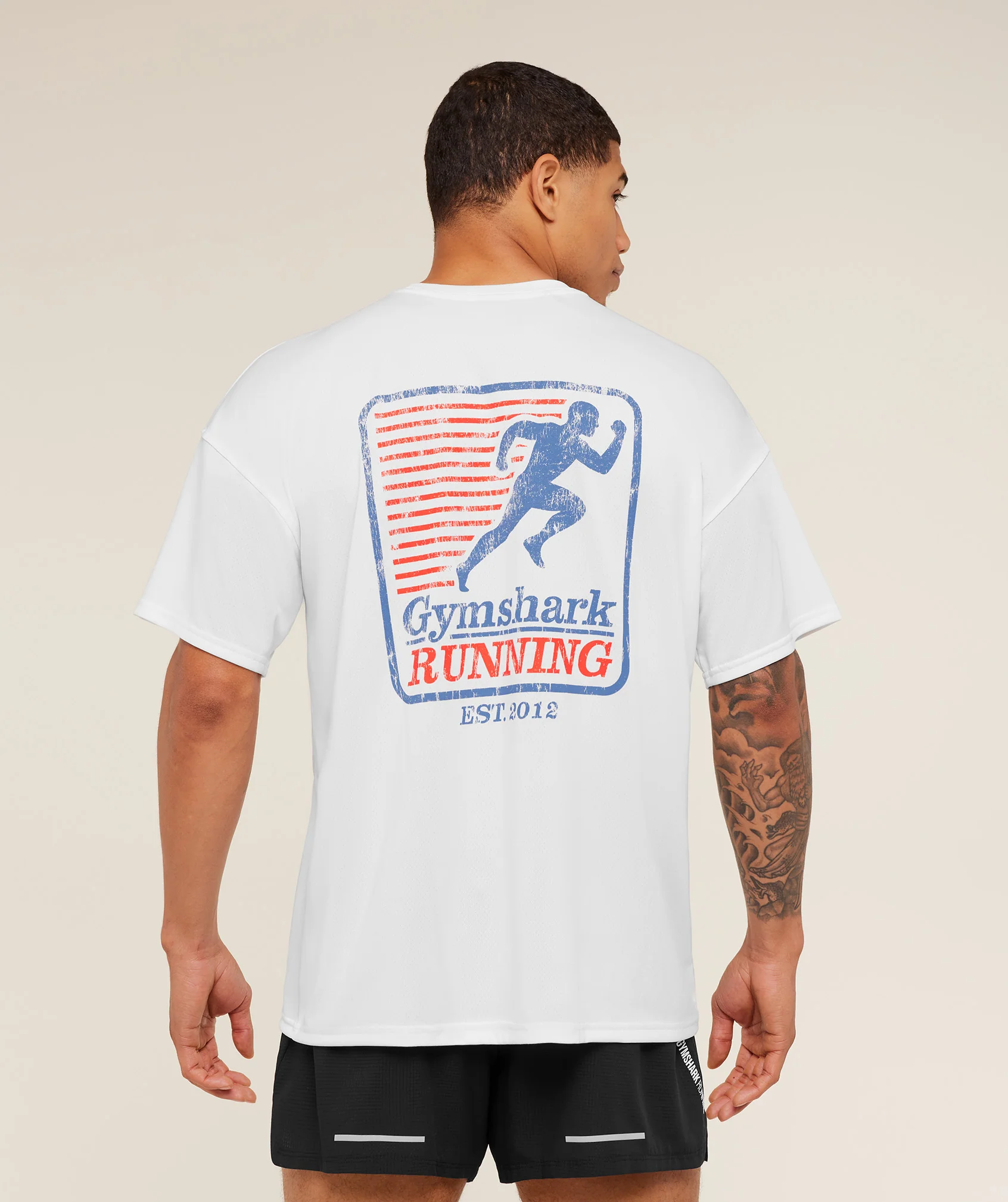 Gymshark Run Club Graphic T-Shirt - GS White - Image 4