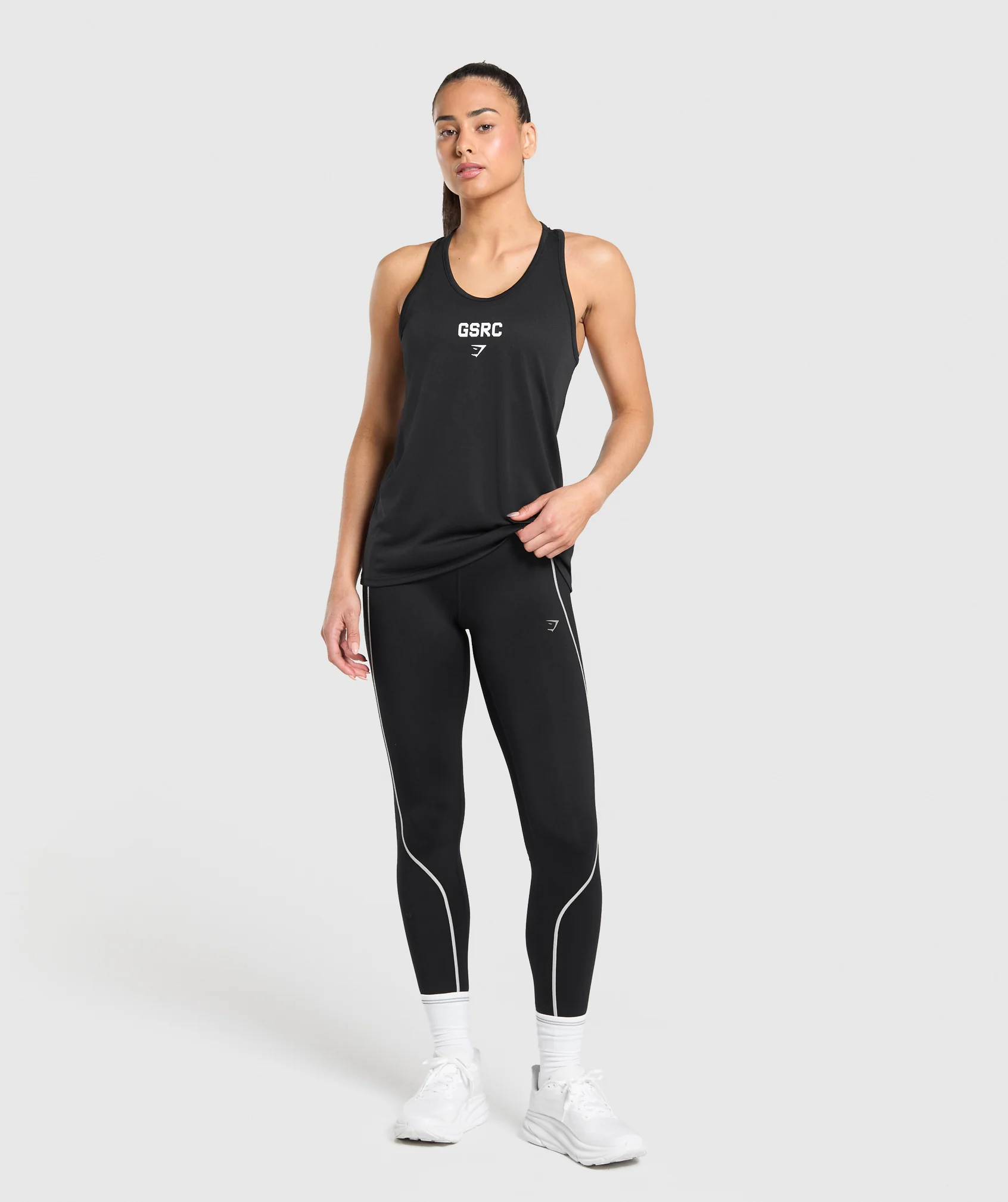 Gymshark Run Club Graphic Tank - Black - Image 3