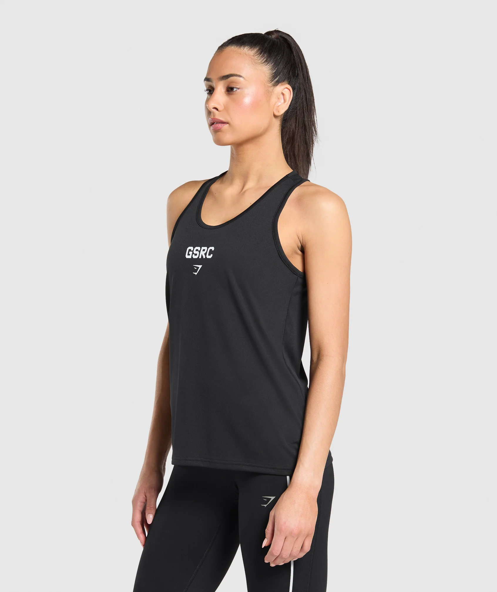 Gymshark Run Club Graphic Tank - Black - Image 4