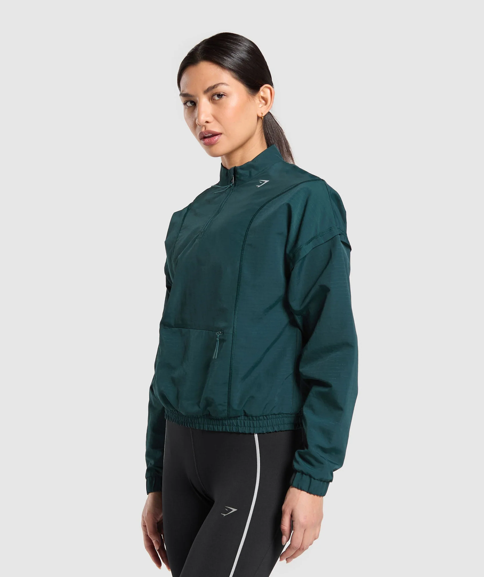 Gymshark Running 1/4 Zip Track Top - Strong Teal - Image 3