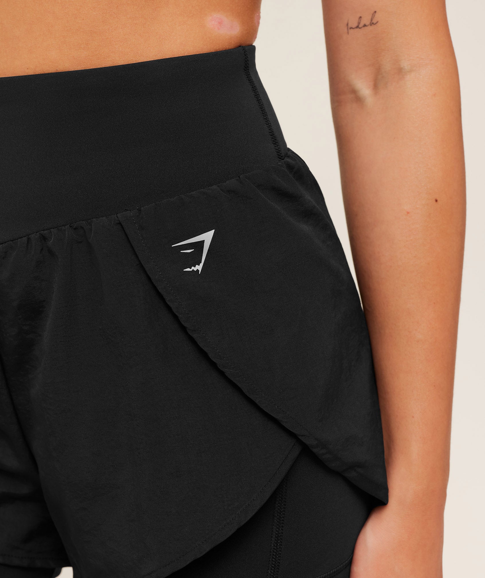 Gymshark Running 2-in-1 Shorts - Black - Image 5