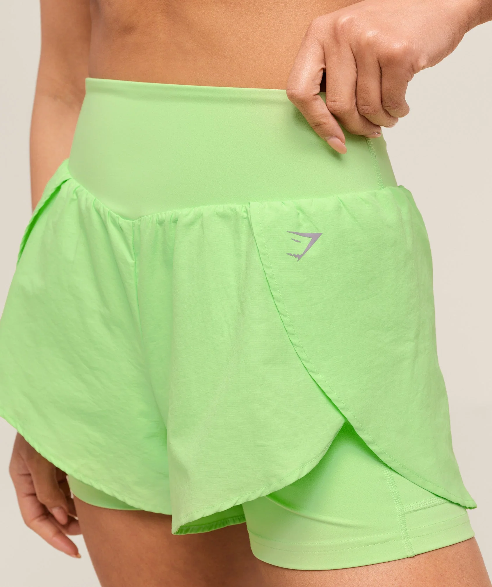 Gymshark Running 2-in-1 Shorts - Energy Gelato Green - Image 6