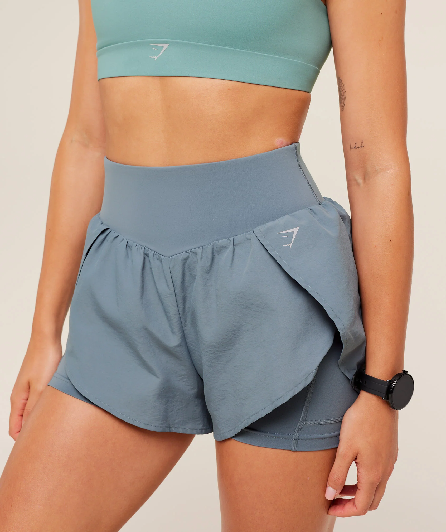 Gymshark Running 2-in-1 Shorts - Iron Blue - Image 6