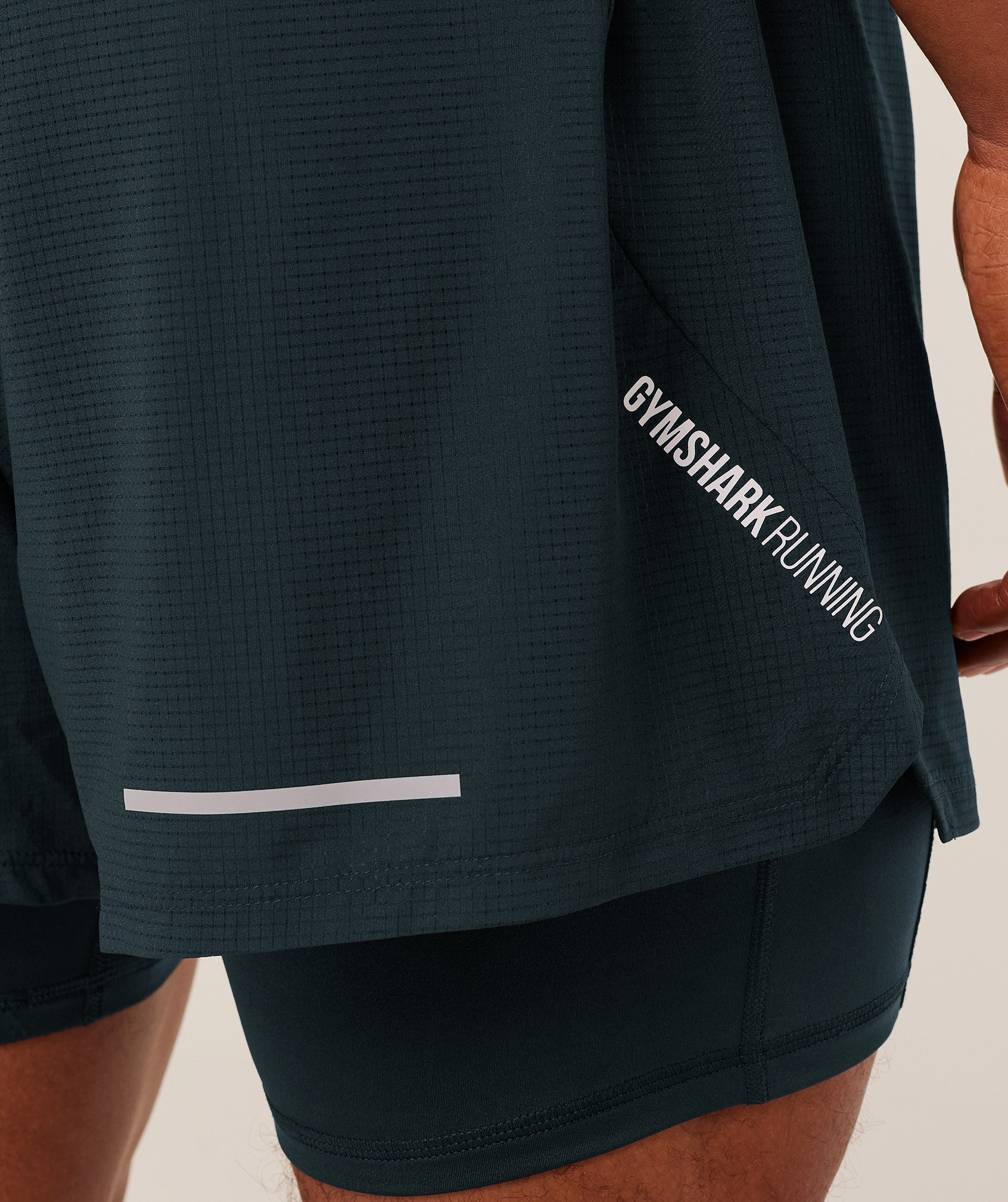 Gymshark Running 4" 2in1 Shorts - Deep Petrol Blue - Image 5