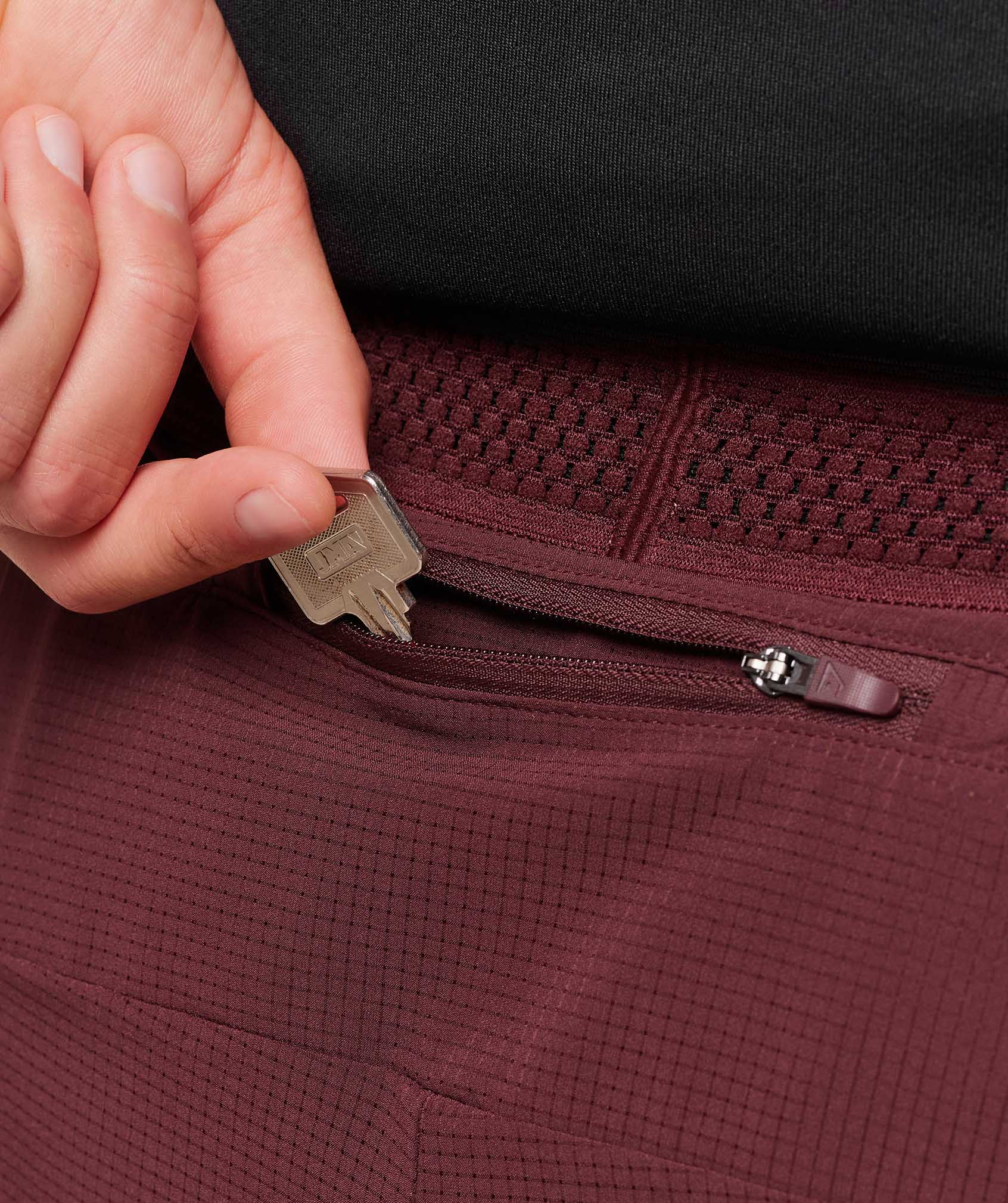 Gymshark Running 4" 2in1 Shorts - Rich Maroon - Image 4