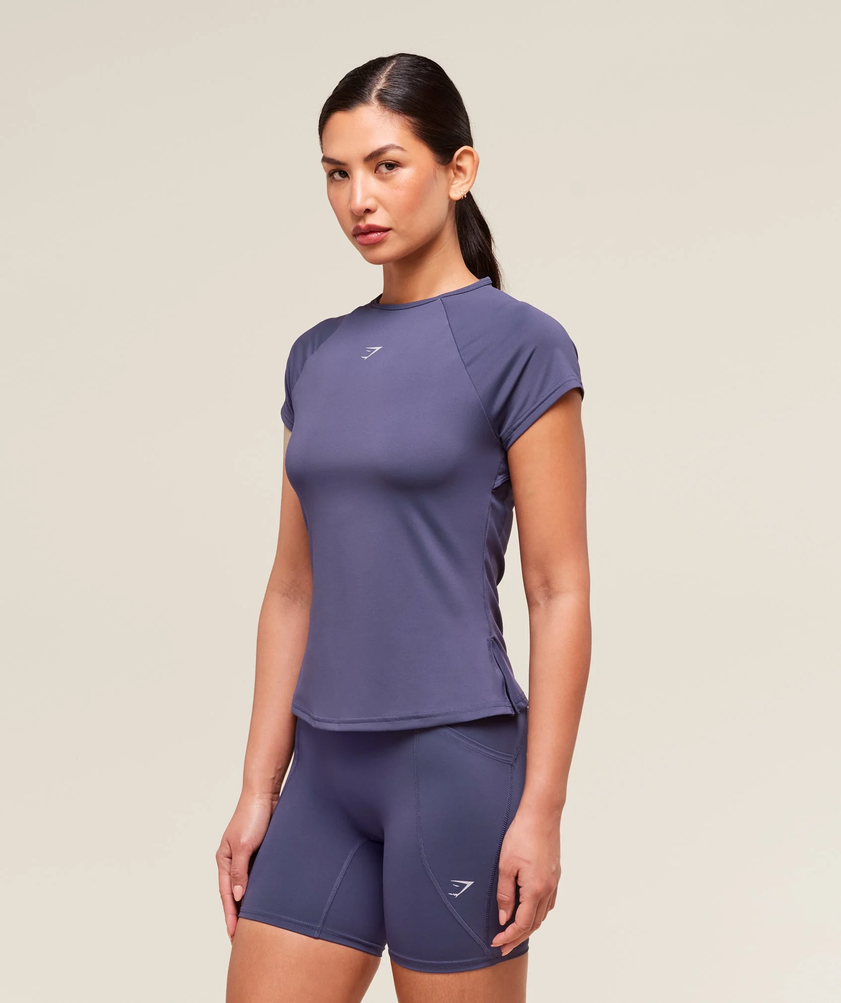 Gymshark Running Back Vent T-Shirt - Weighted Purple - Image 3