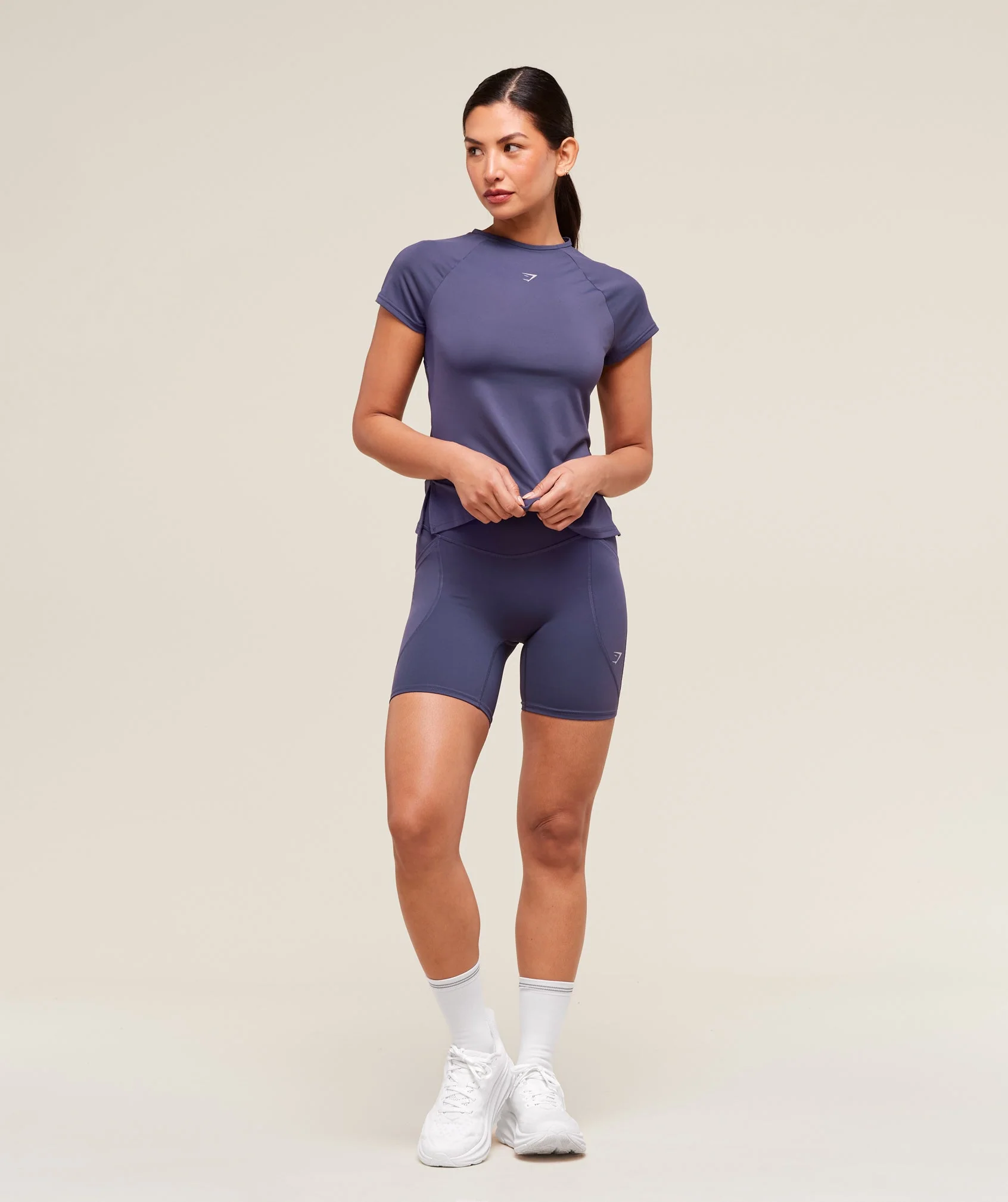 Gymshark Running Back Vent T-Shirt - Weighted Purple - Image 4