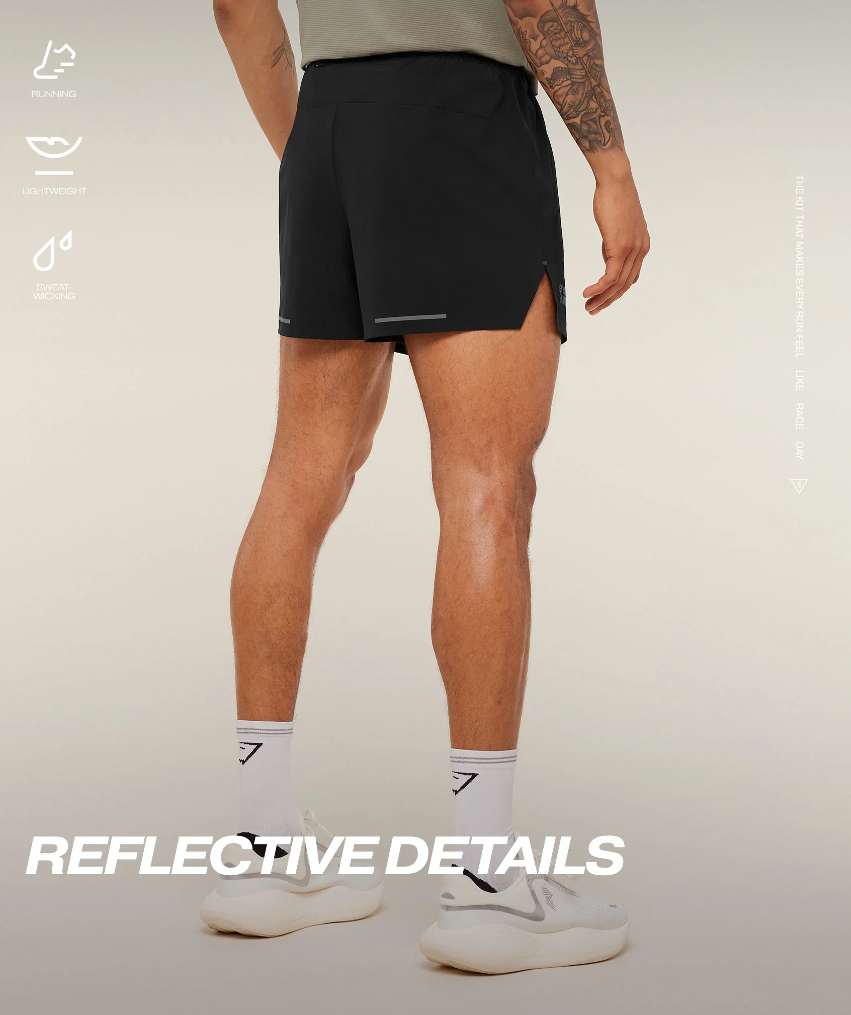 Gymshark Running Elite 5" Shorts - Black - Image 2