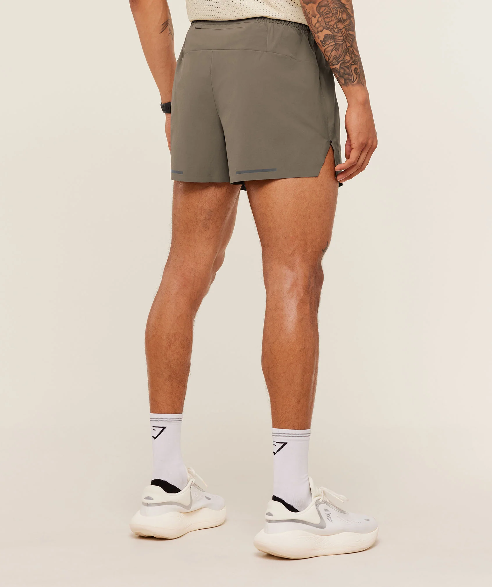 Gymshark Running Elite 5" Shorts - Camo Brown - Image 2