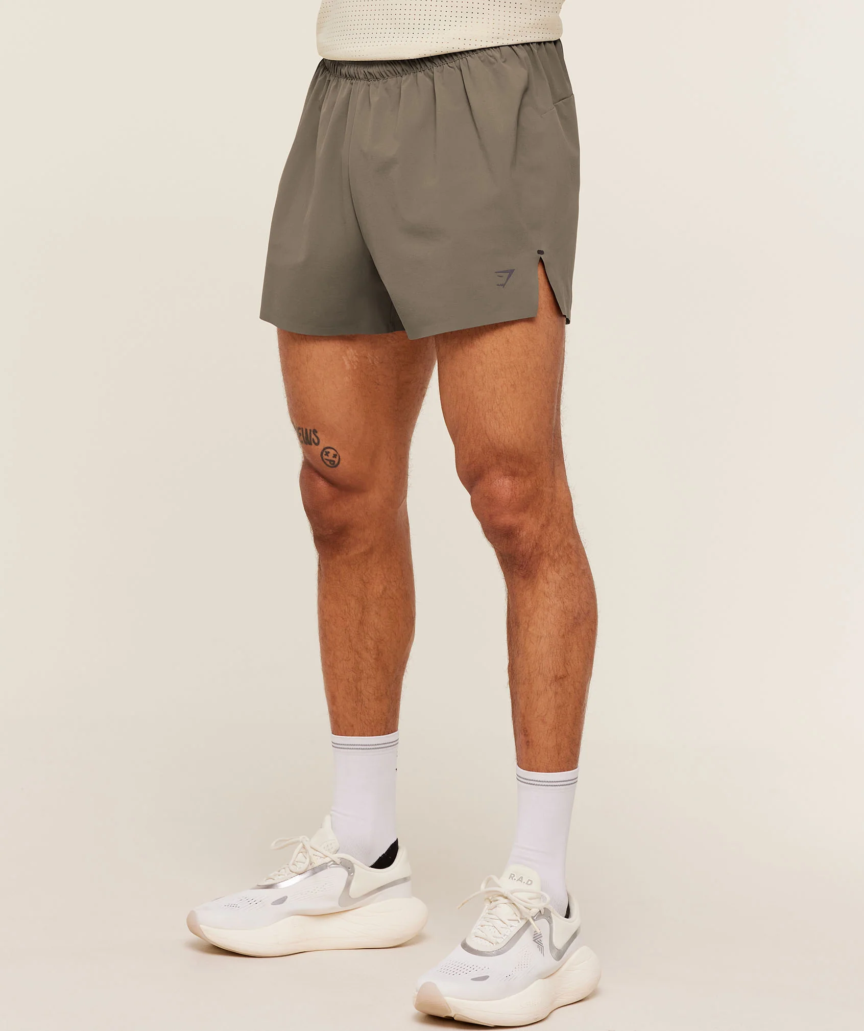 Gymshark Running Elite 5" Shorts - Camo Brown - Image 3
