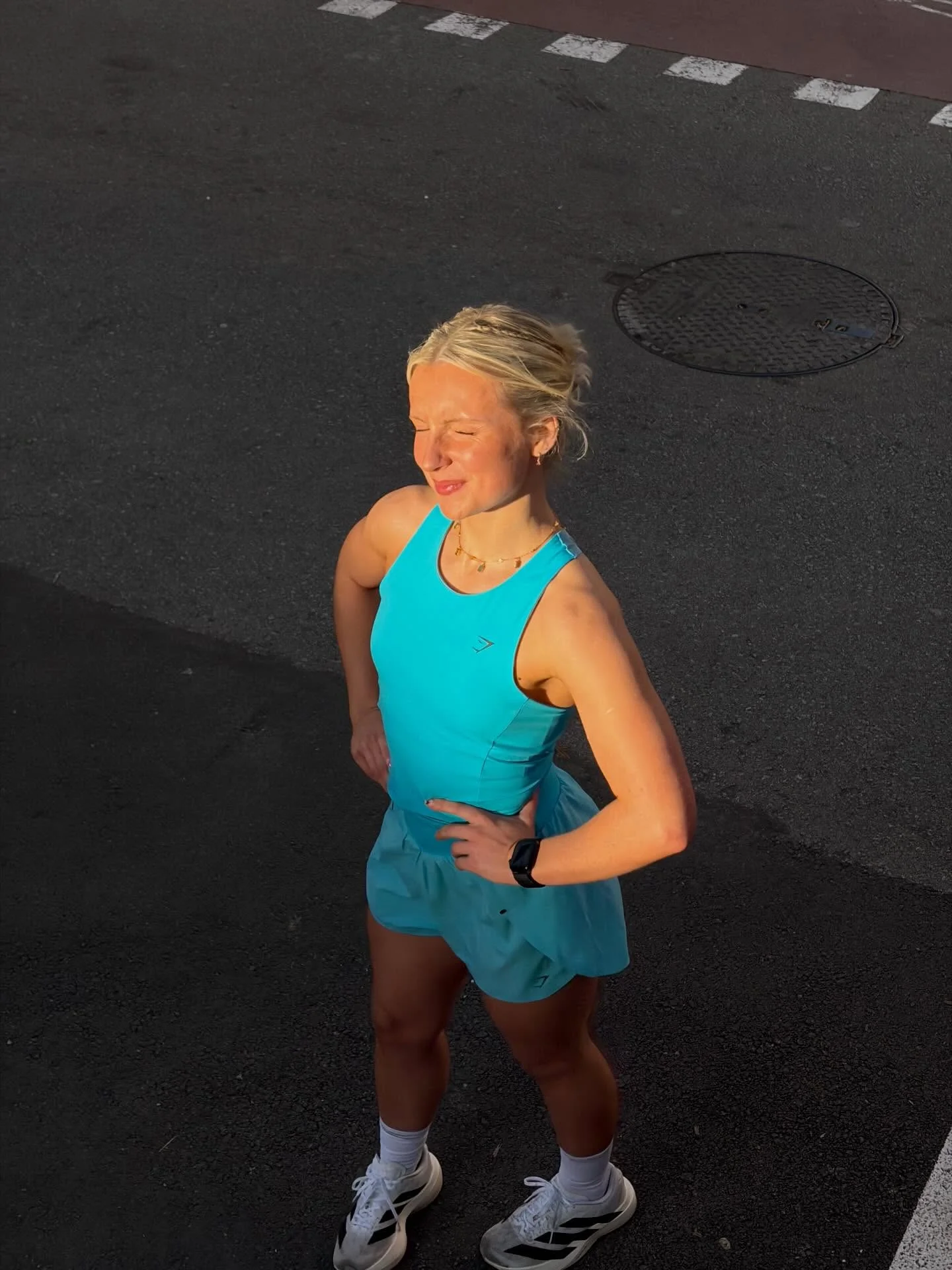 Gymshark Running Elite Bodyfit Tank - Brand Blue - Image 2