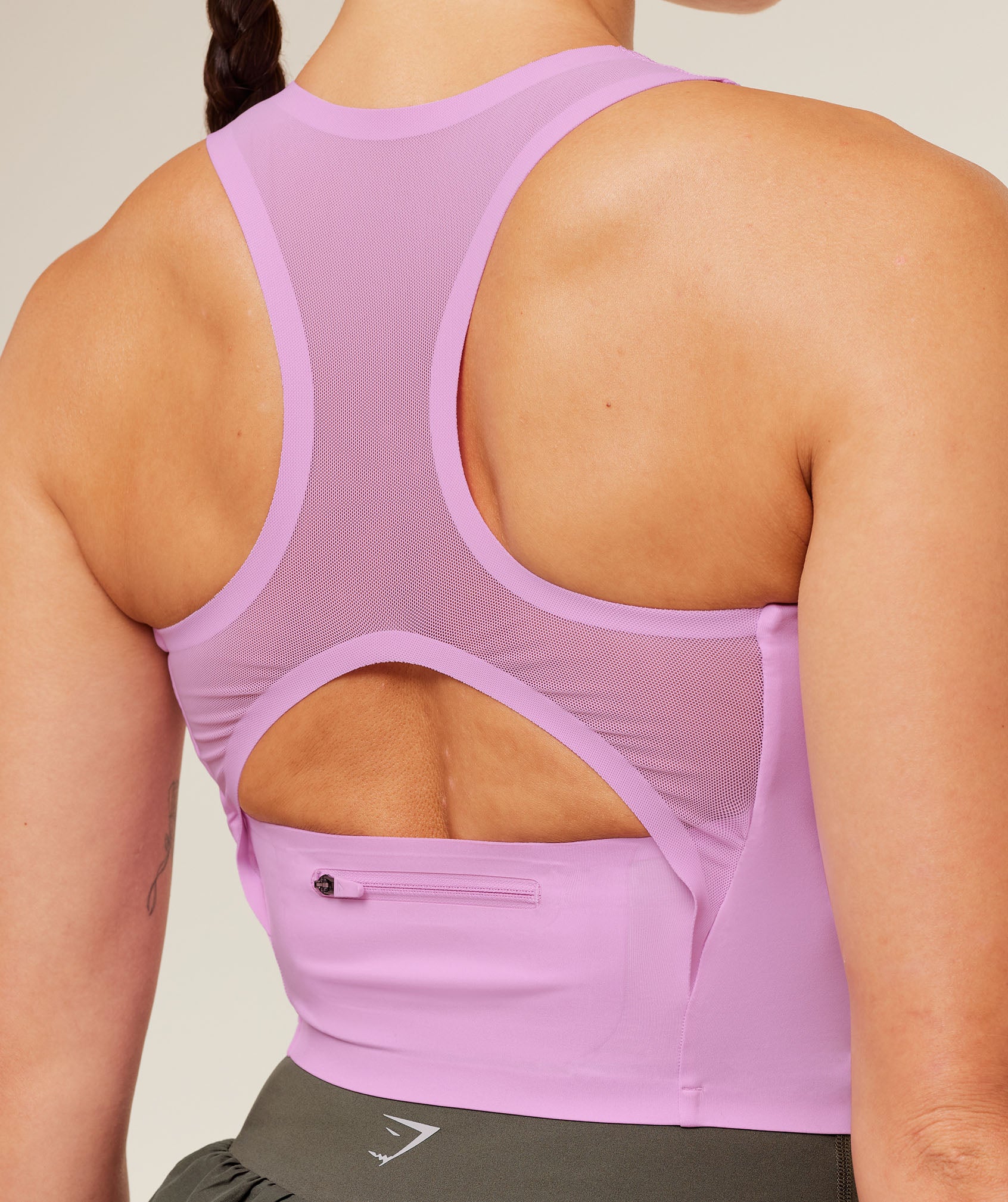 Gymshark Running Elite Bodyfit Tank - Sour Pink - Image 6
